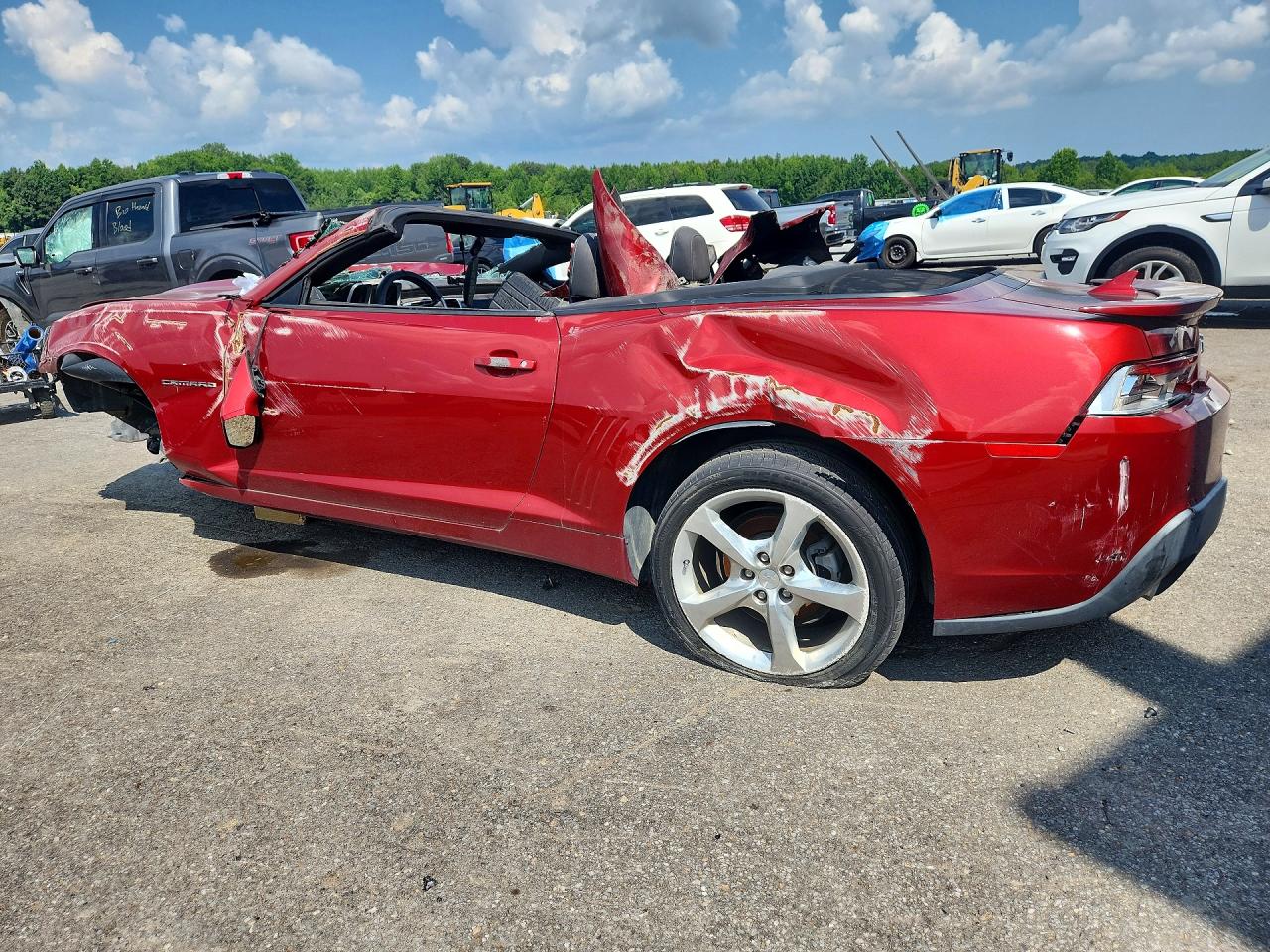2015 Chevrolet Camaro Lt Красный vin: 2G1FF3D37F9208544