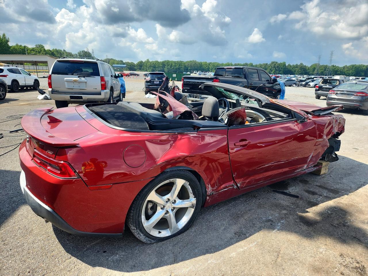 2015 Chevrolet Camaro Lt Красный vin: 2G1FF3D37F9208544