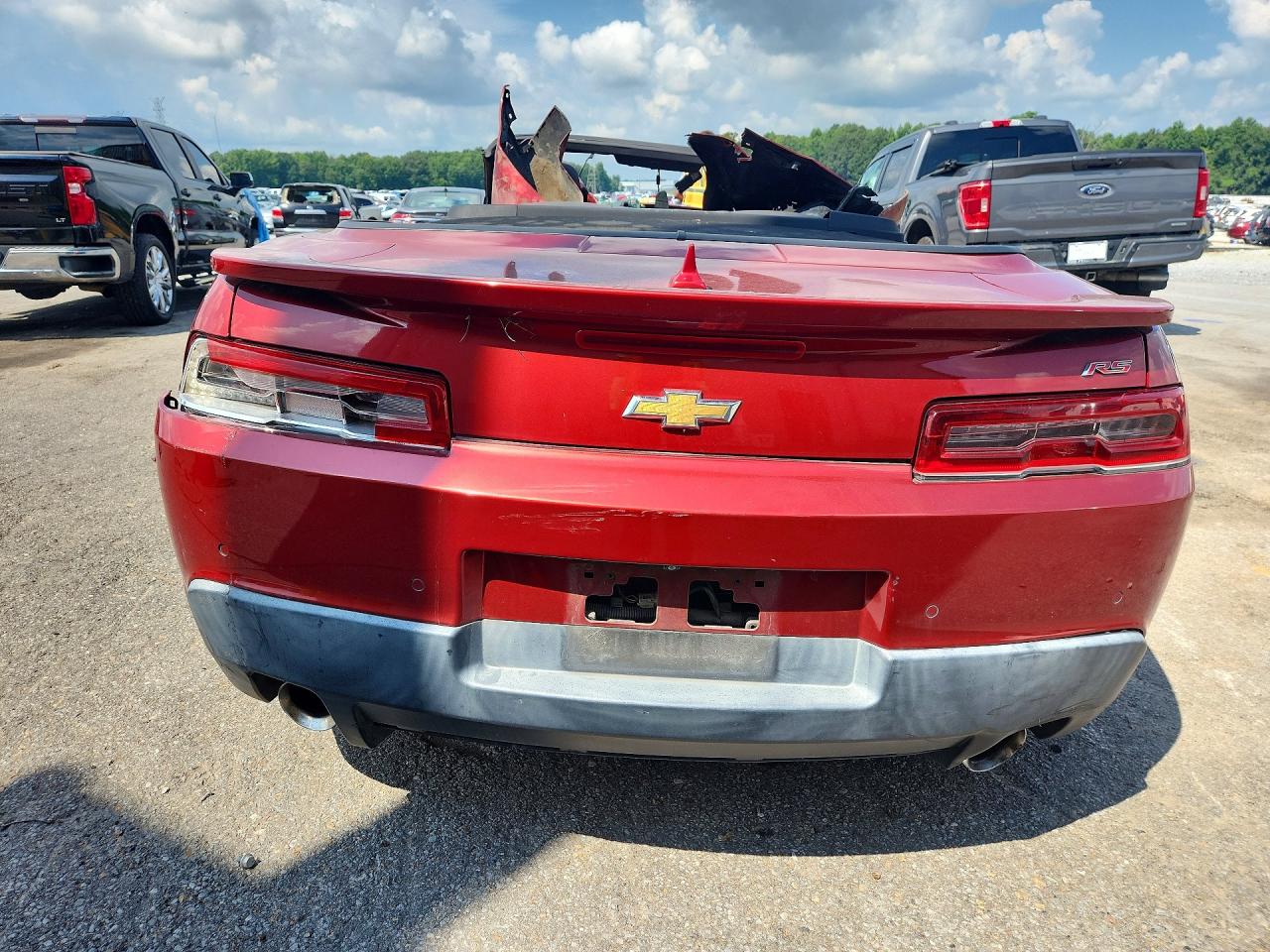 2015 Chevrolet Camaro Lt Красный vin: 2G1FF3D37F9208544