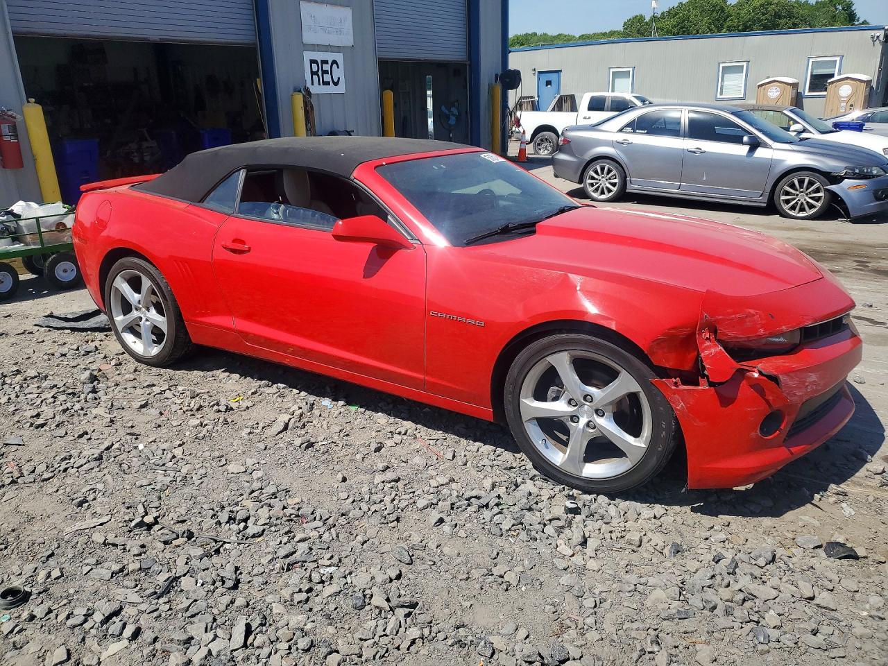 2015 Chevrolet Camaro Lt Red vin: 2G1FF3D37F9214389
