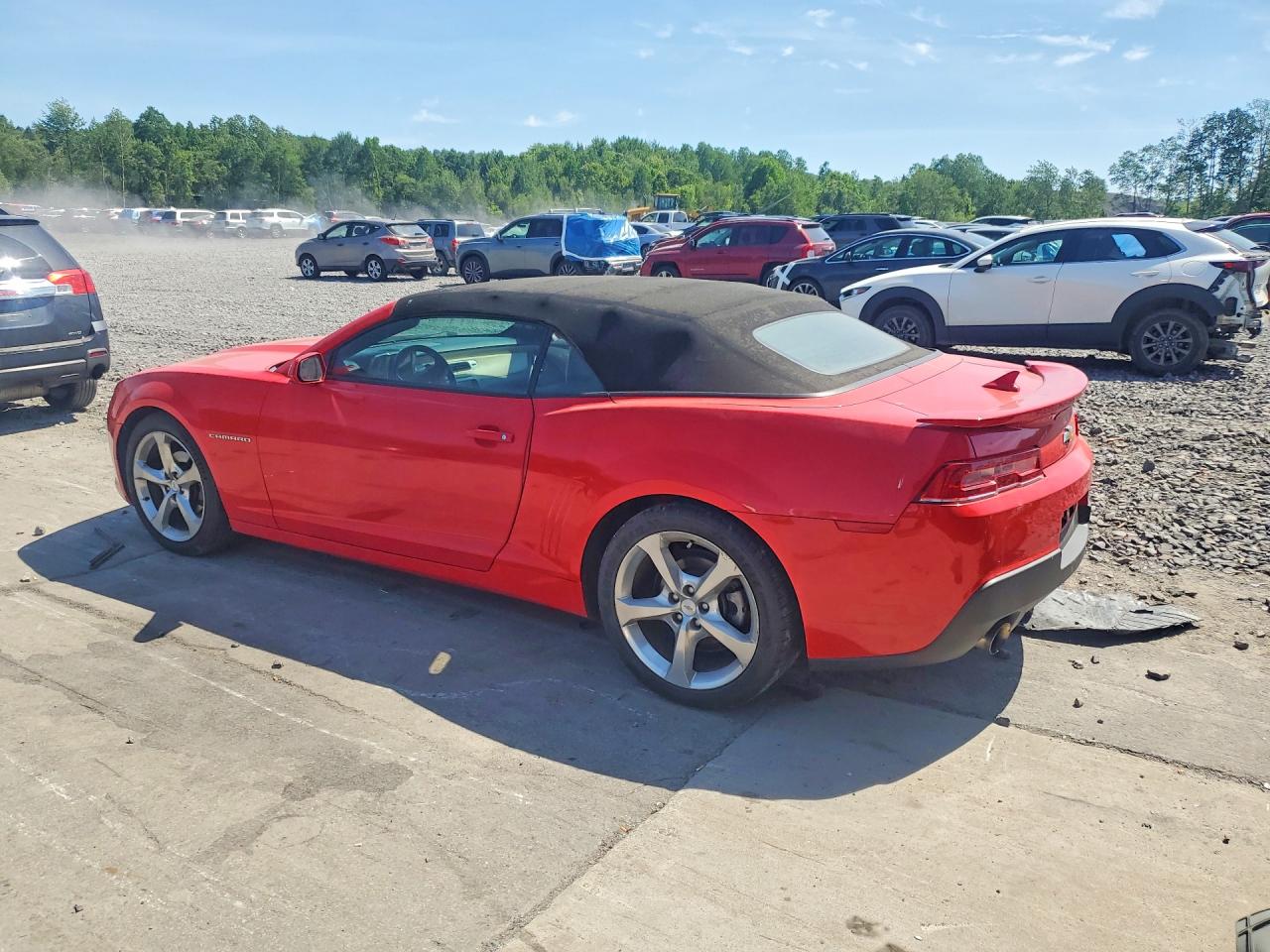 2015 Chevrolet Camaro Lt Red vin: 2G1FF3D37F9214389