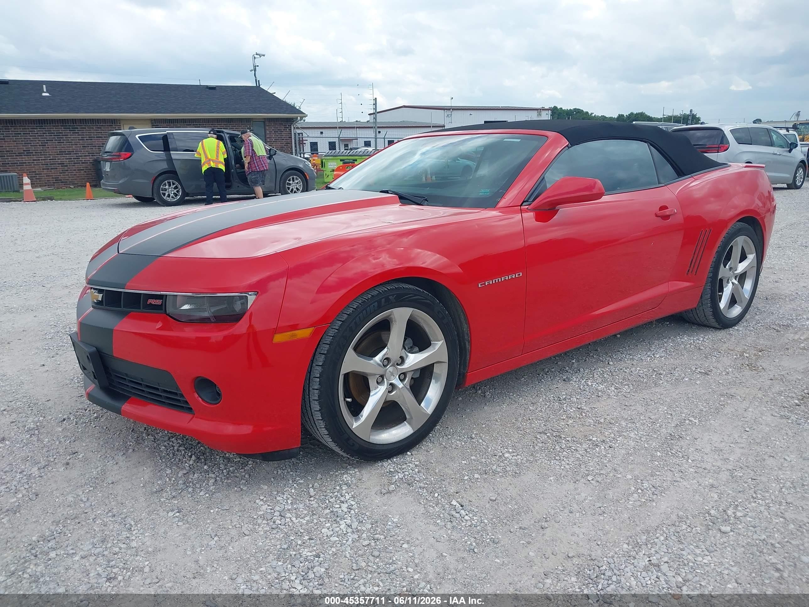 2015 Chevrolet Camaro 2lt Red vin: 2G1FF3D39F9298747