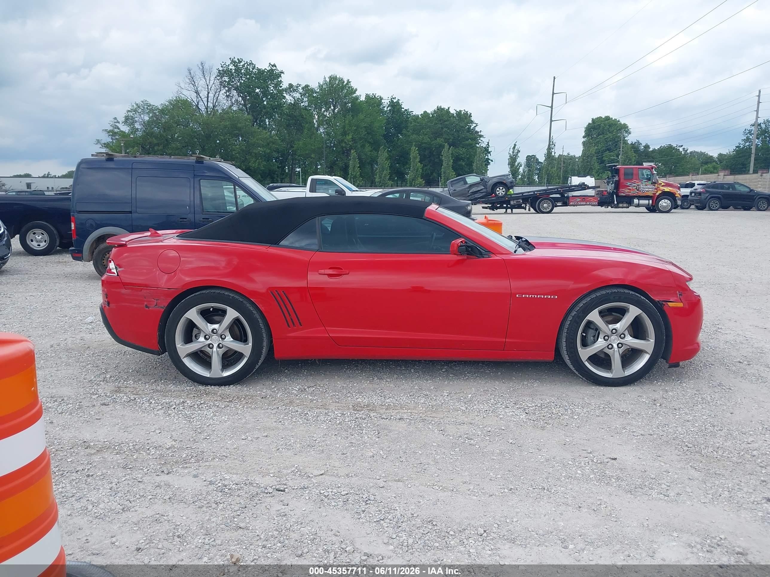 2015 Chevrolet Camaro 2lt Red vin: 2G1FF3D39F9298747
