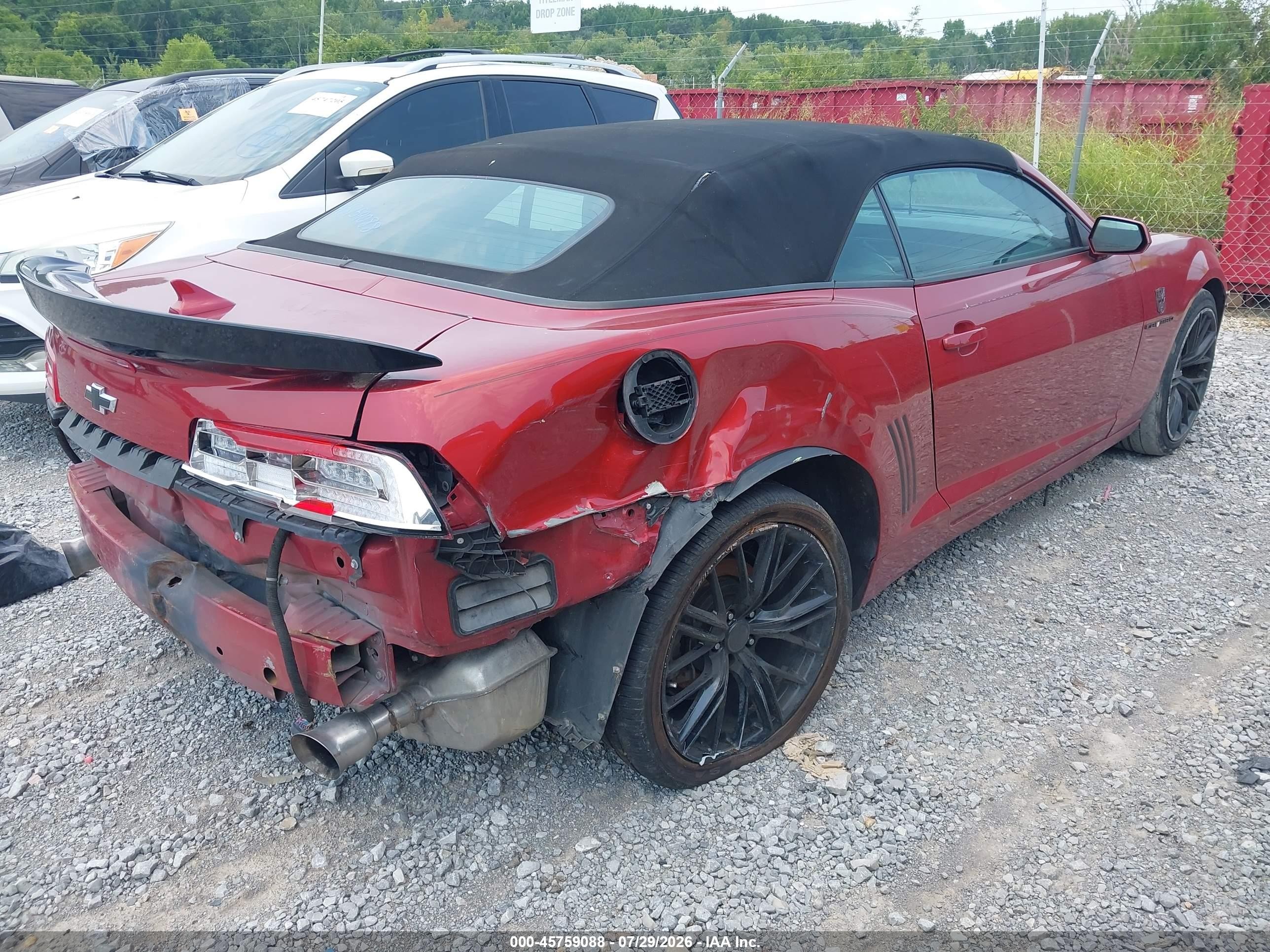 2015 Chevrolet Camaro 2lt Orange vin: 2G1FF3D3XF9282914