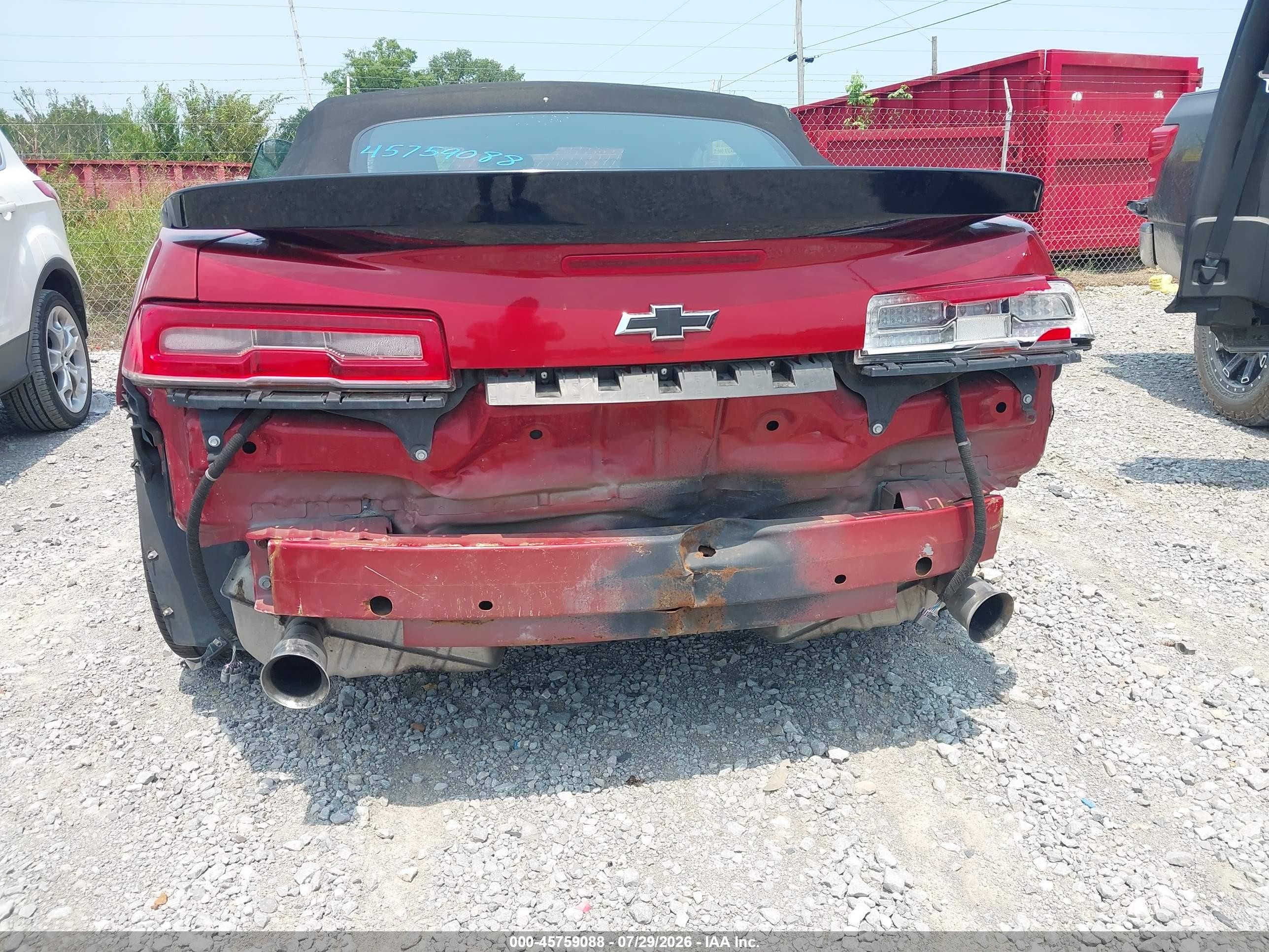 2015 Chevrolet Camaro 2lt Orange vin: 2G1FF3D3XF9282914