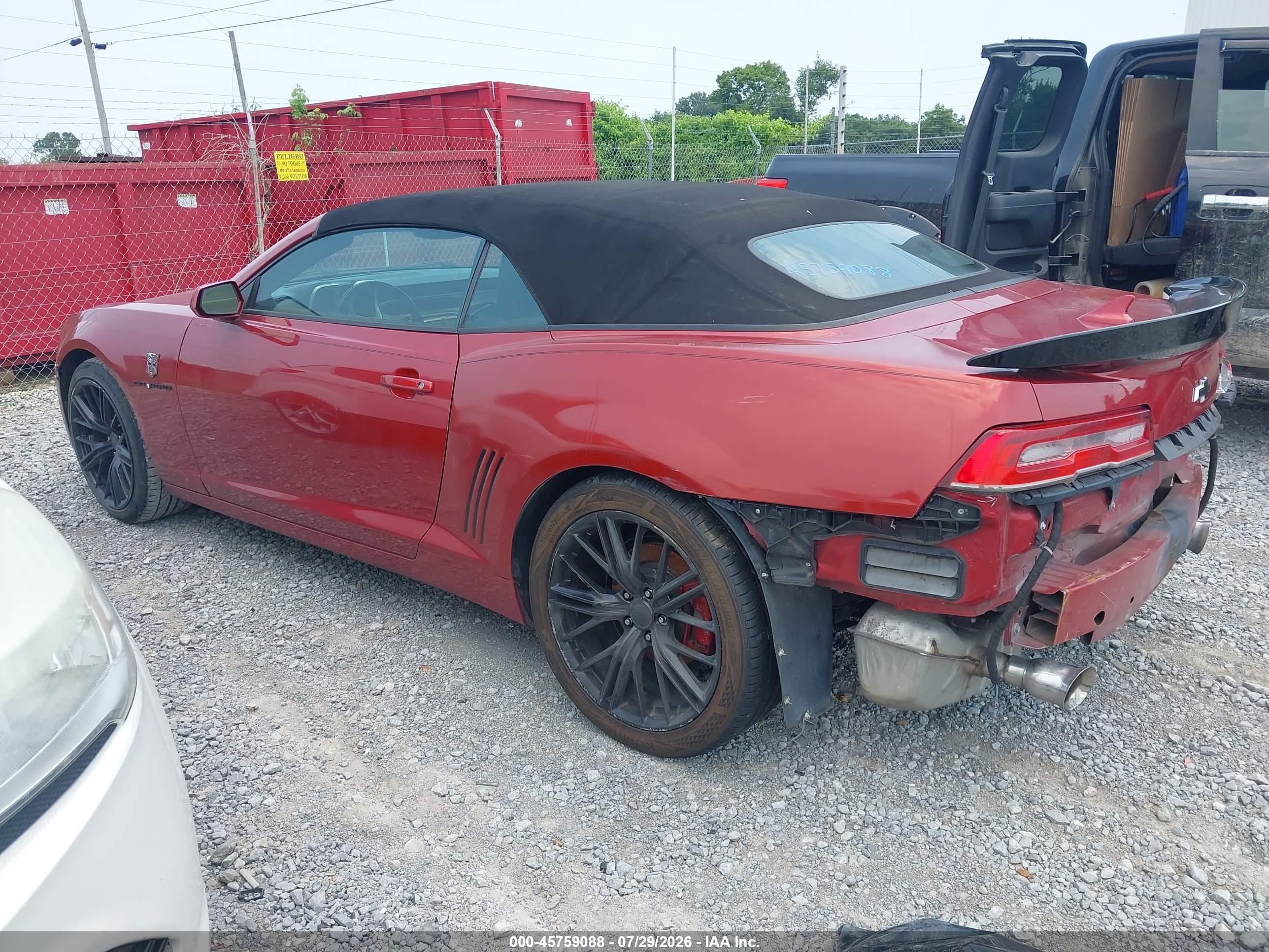 2015 Chevrolet Camaro 2lt Orange vin: 2G1FF3D3XF9282914