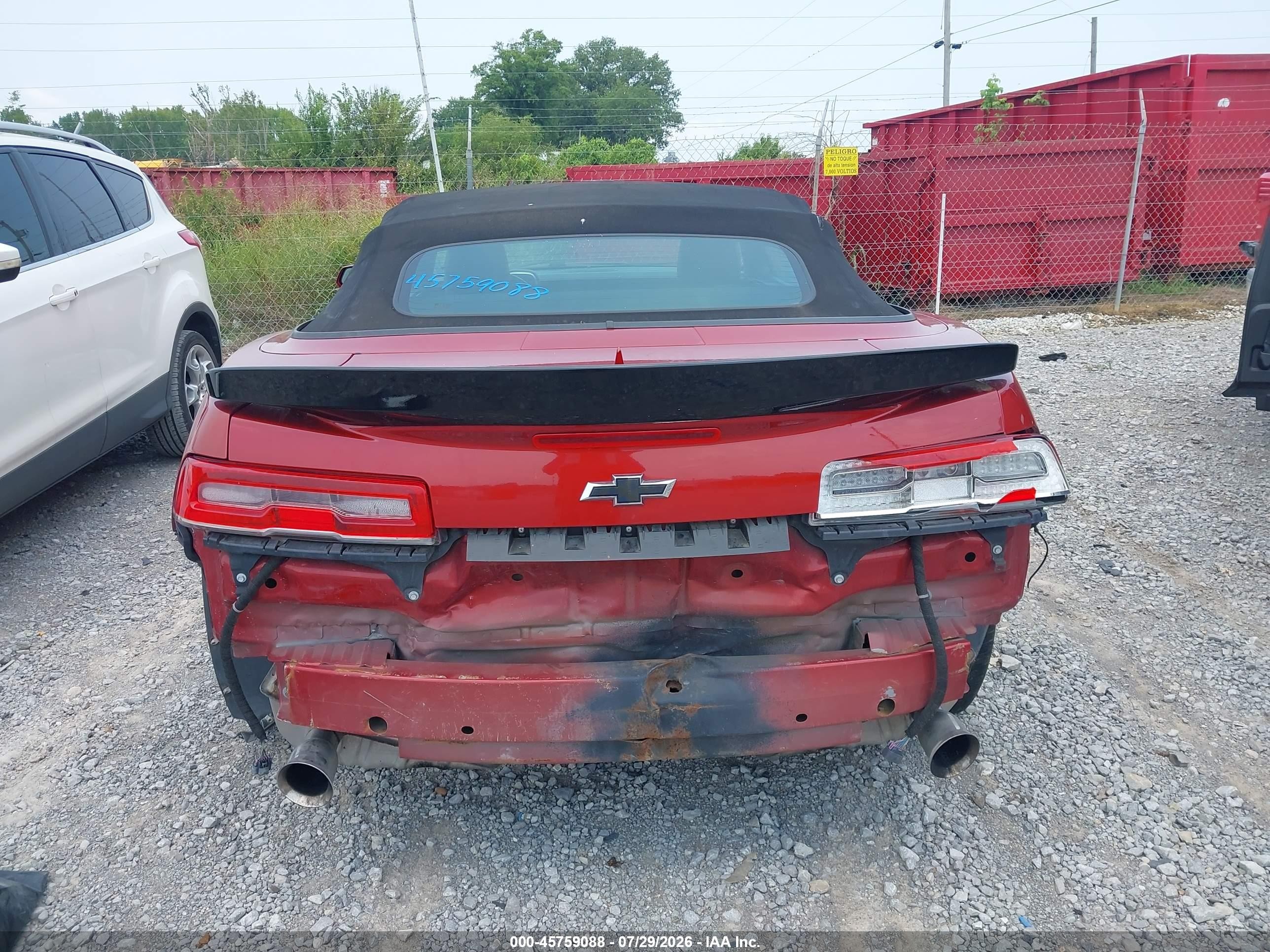 2015 Chevrolet Camaro 2lt Orange vin: 2G1FF3D3XF9282914