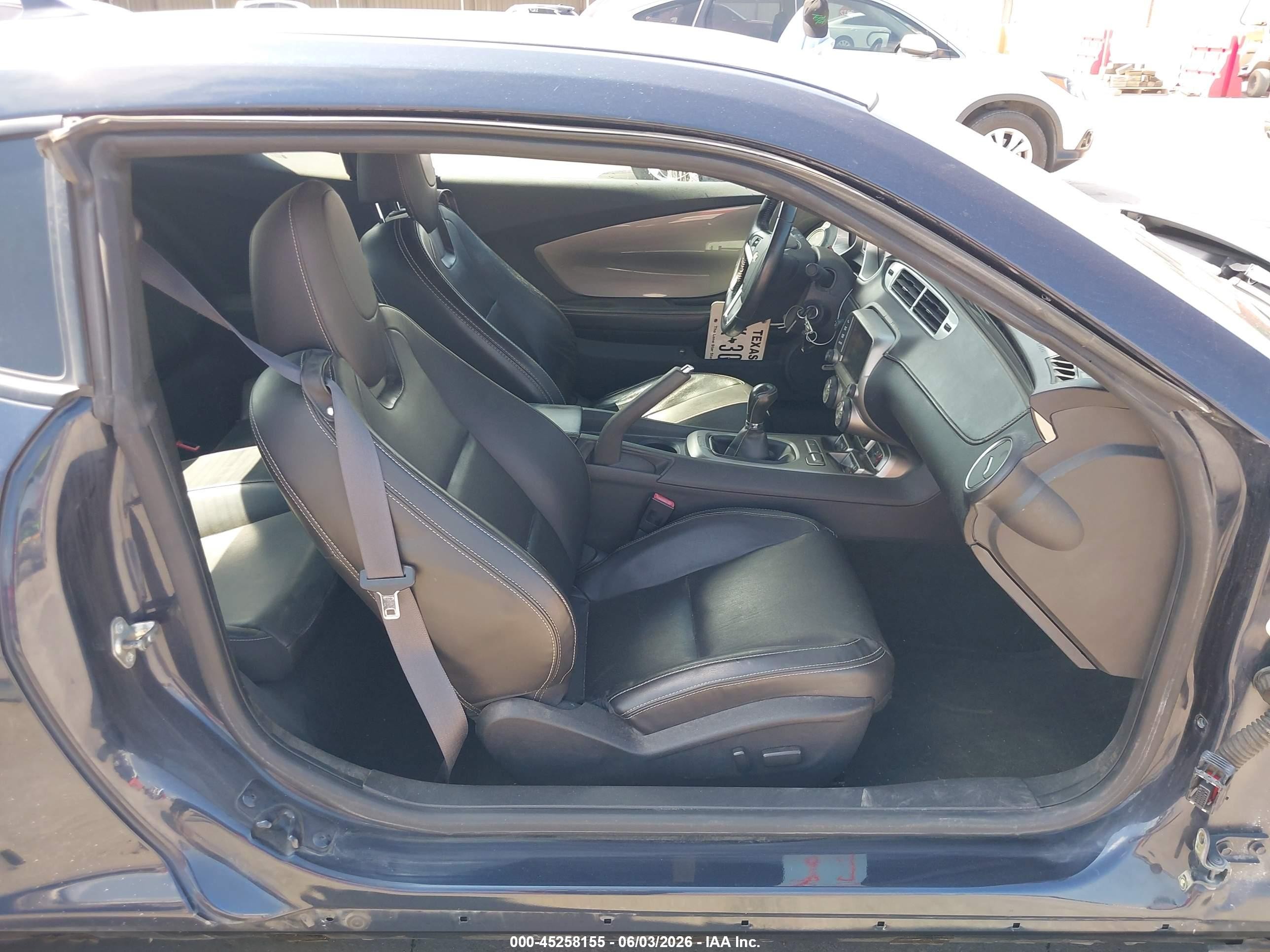 2013 Chevrolet Camaro 2lt Blue vin: 2G1FG1E30D9129293