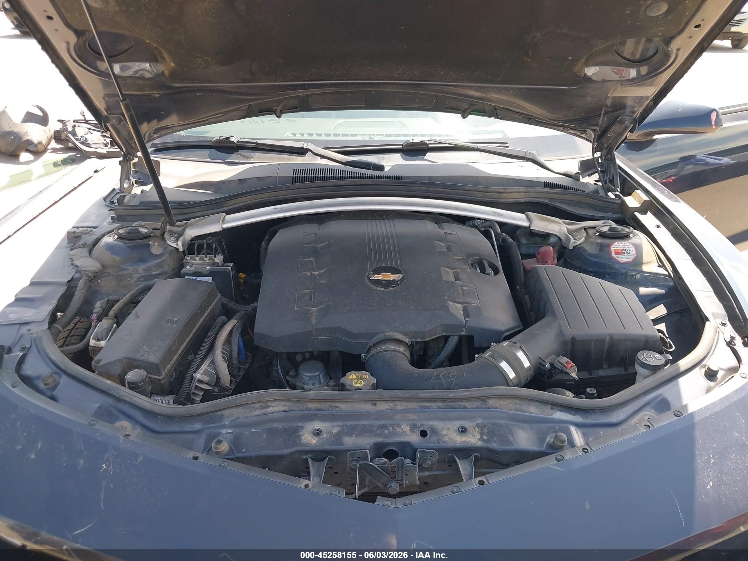 2013 Chevrolet Camaro 2lt Blue vin: 2G1FG1E30D9129293