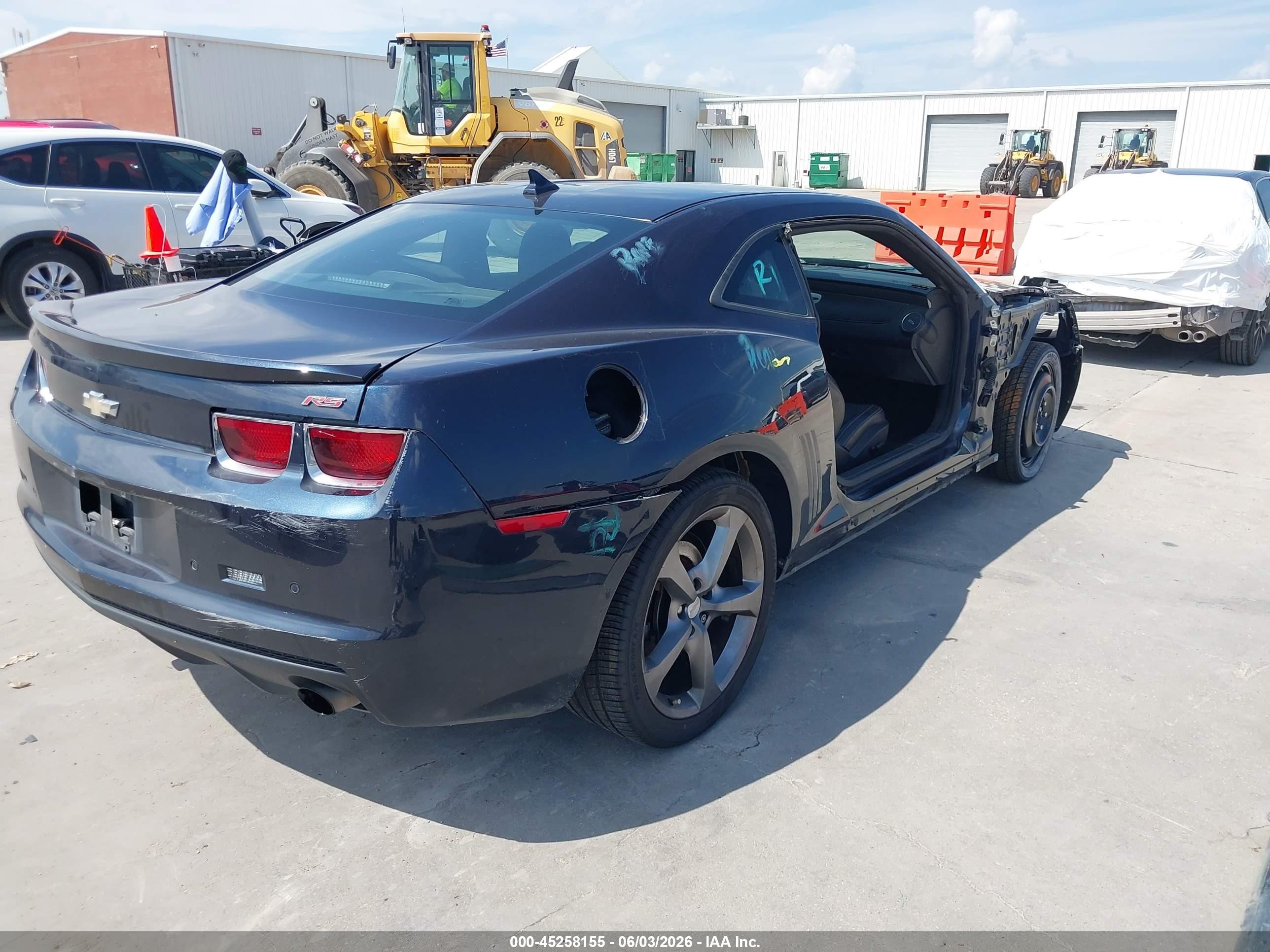 2013 Chevrolet Camaro 2lt Blue vin: 2G1FG1E30D9129293