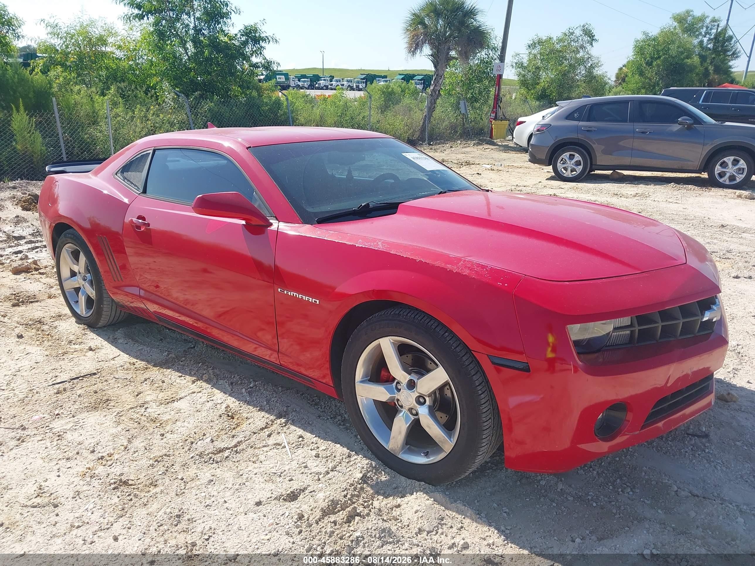2012 Chevrolet Camaro 2lt Red vin: 2G1FG1E35C9151966