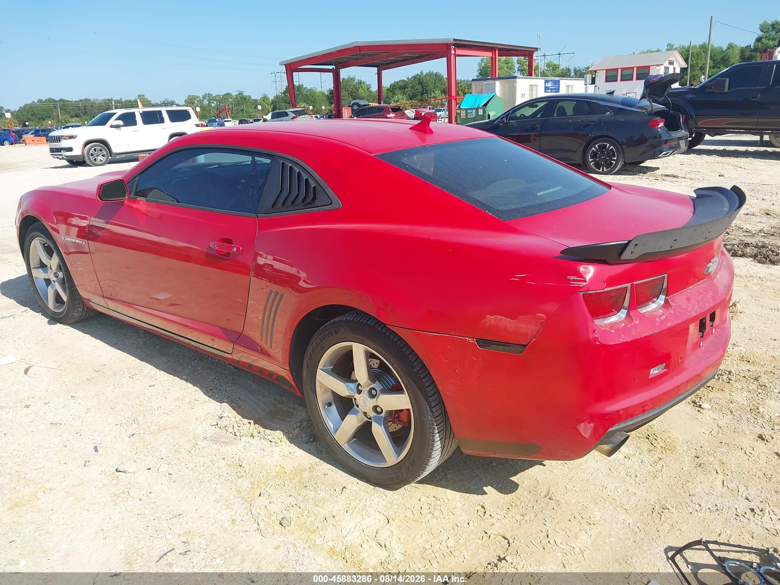 2012 Chevrolet Camaro 2lt Red vin: 2G1FG1E35C9151966