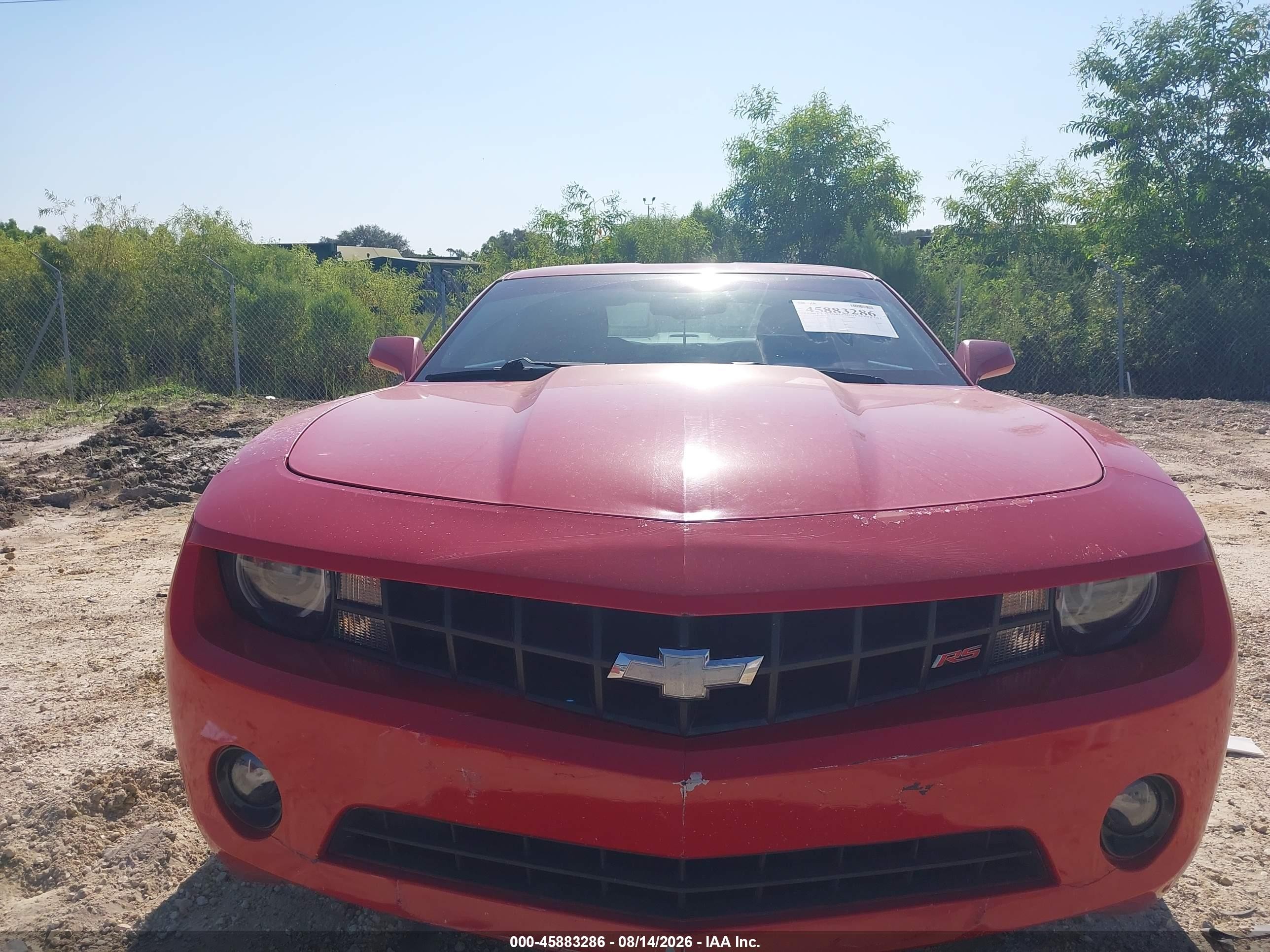 2012 Chevrolet Camaro 2lt Red vin: 2G1FG1E35C9151966