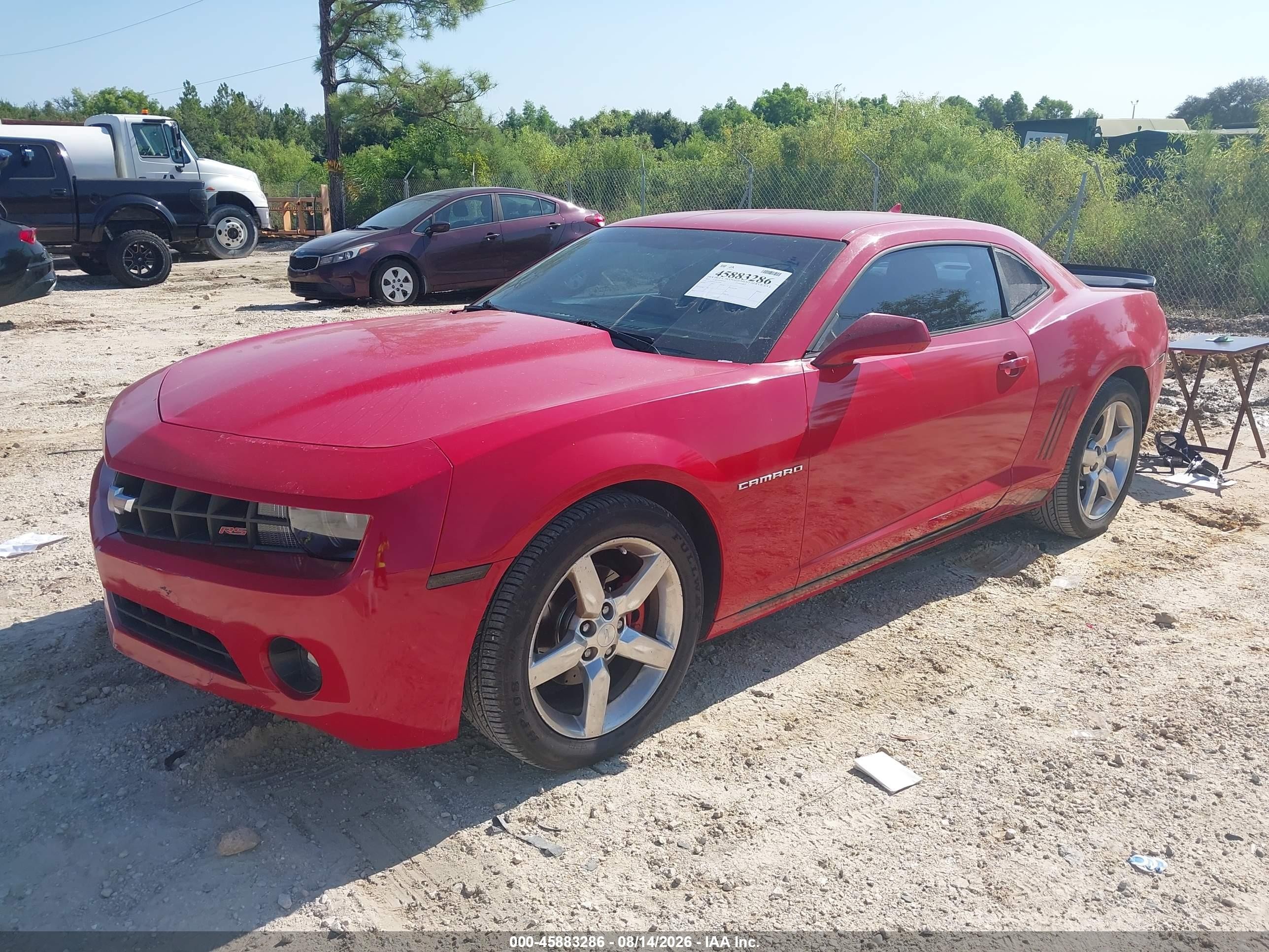 2012 Chevrolet Camaro 2lt Red vin: 2G1FG1E35C9151966