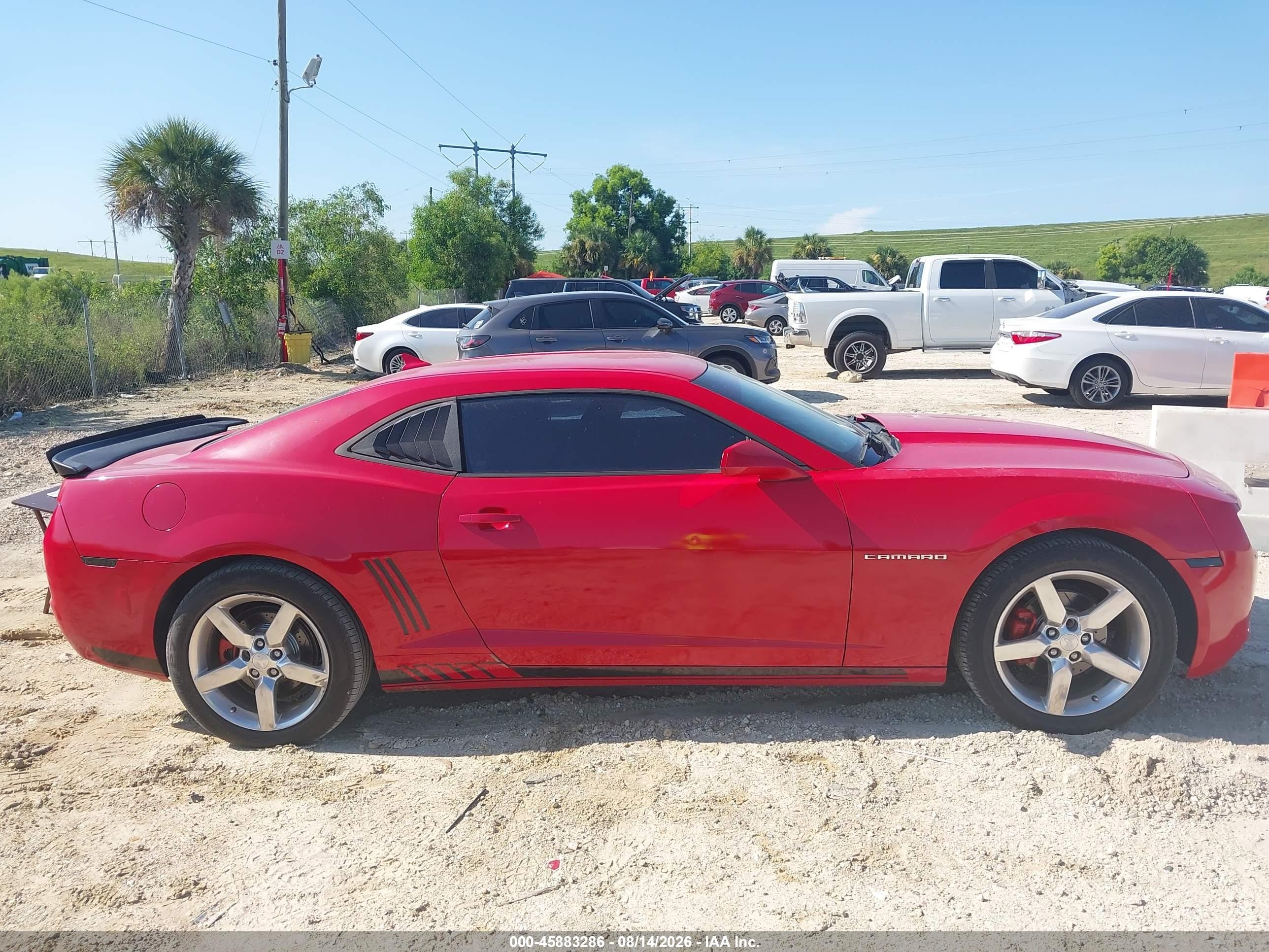 2012 Chevrolet Camaro 2lt Red vin: 2G1FG1E35C9151966