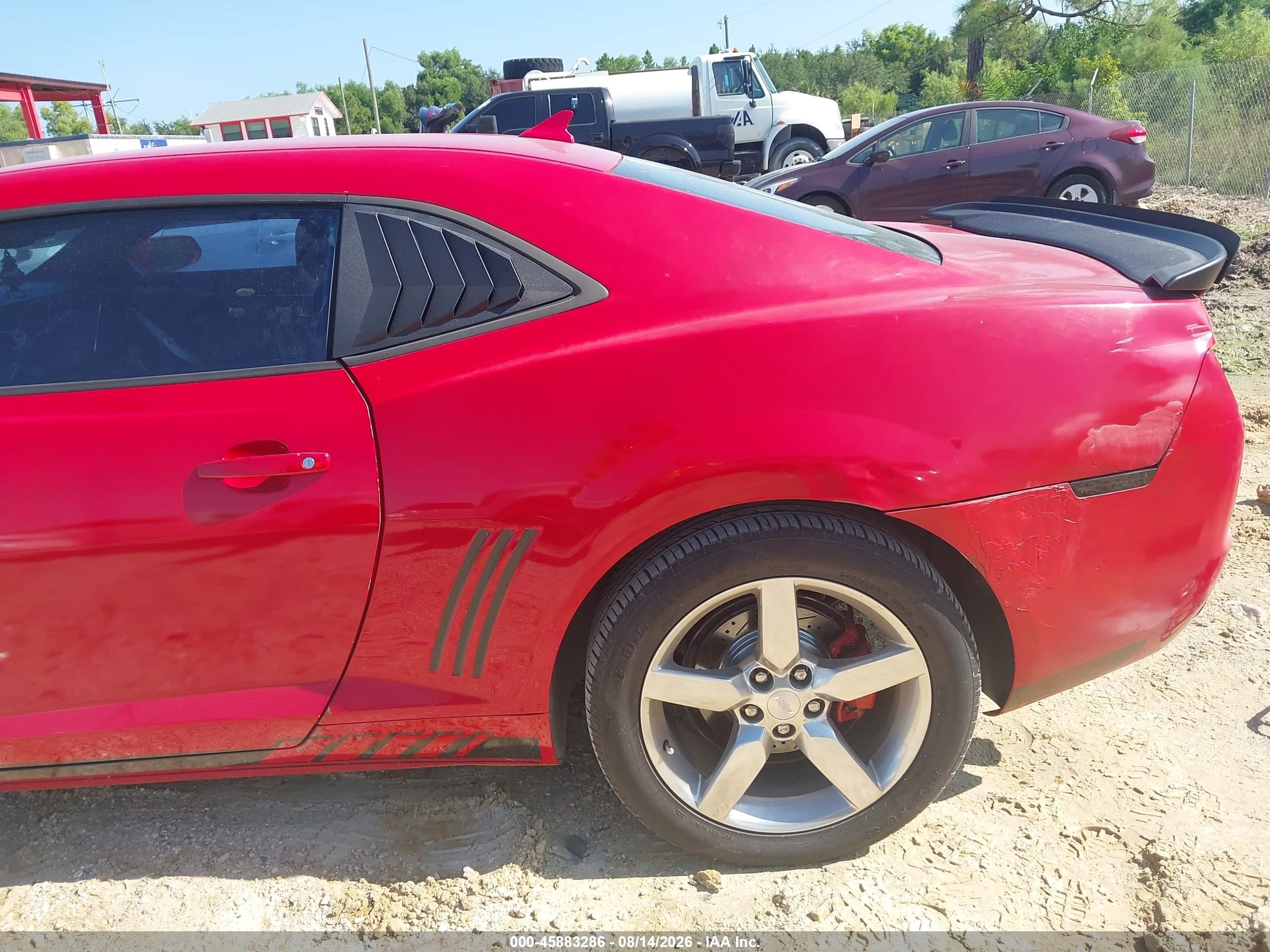 2012 Chevrolet Camaro 2lt Red vin: 2G1FG1E35C9151966