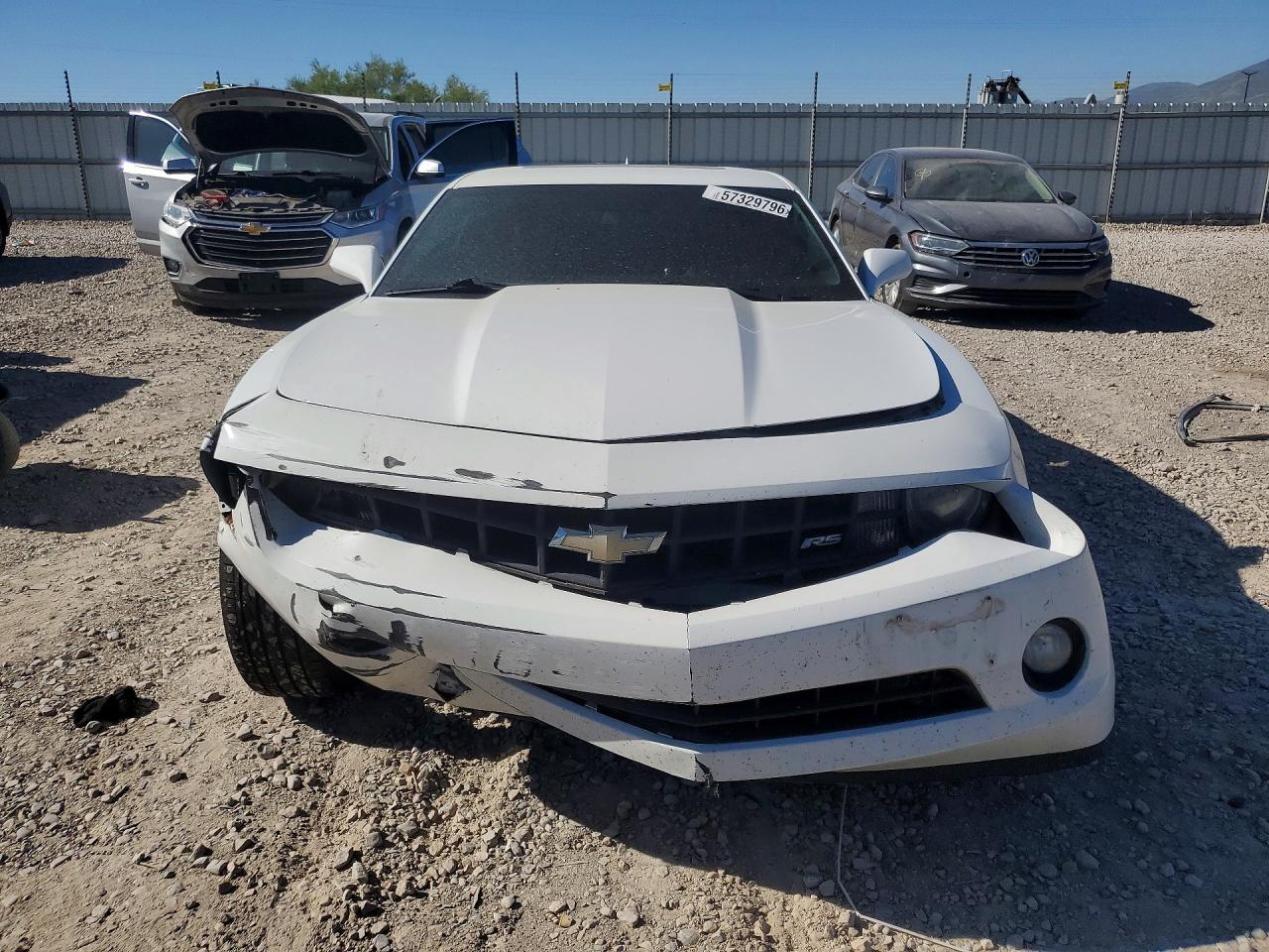 2013 Chevrolet Camaro Lt White vin: 2G1FG1E35D9243175