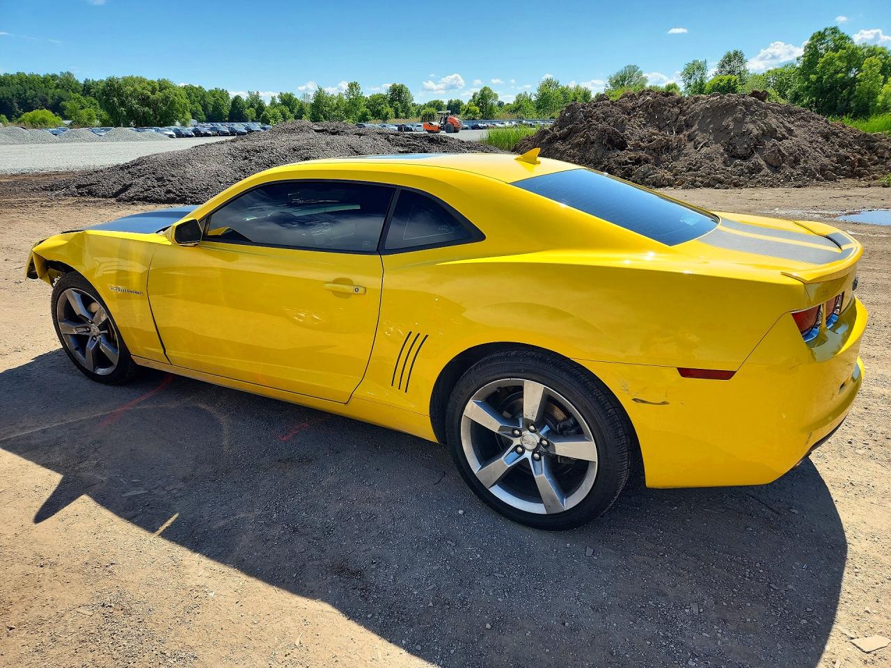 2012 Chevrolet Camaro Lt Yellow vin: 2G1FG1E3XC9147427