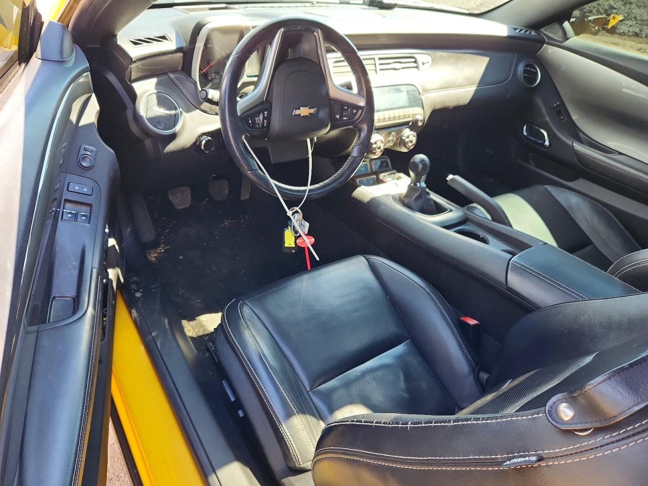 2012 Chevrolet Camaro Lt Yellow vin: 2G1FG1E3XC9147427