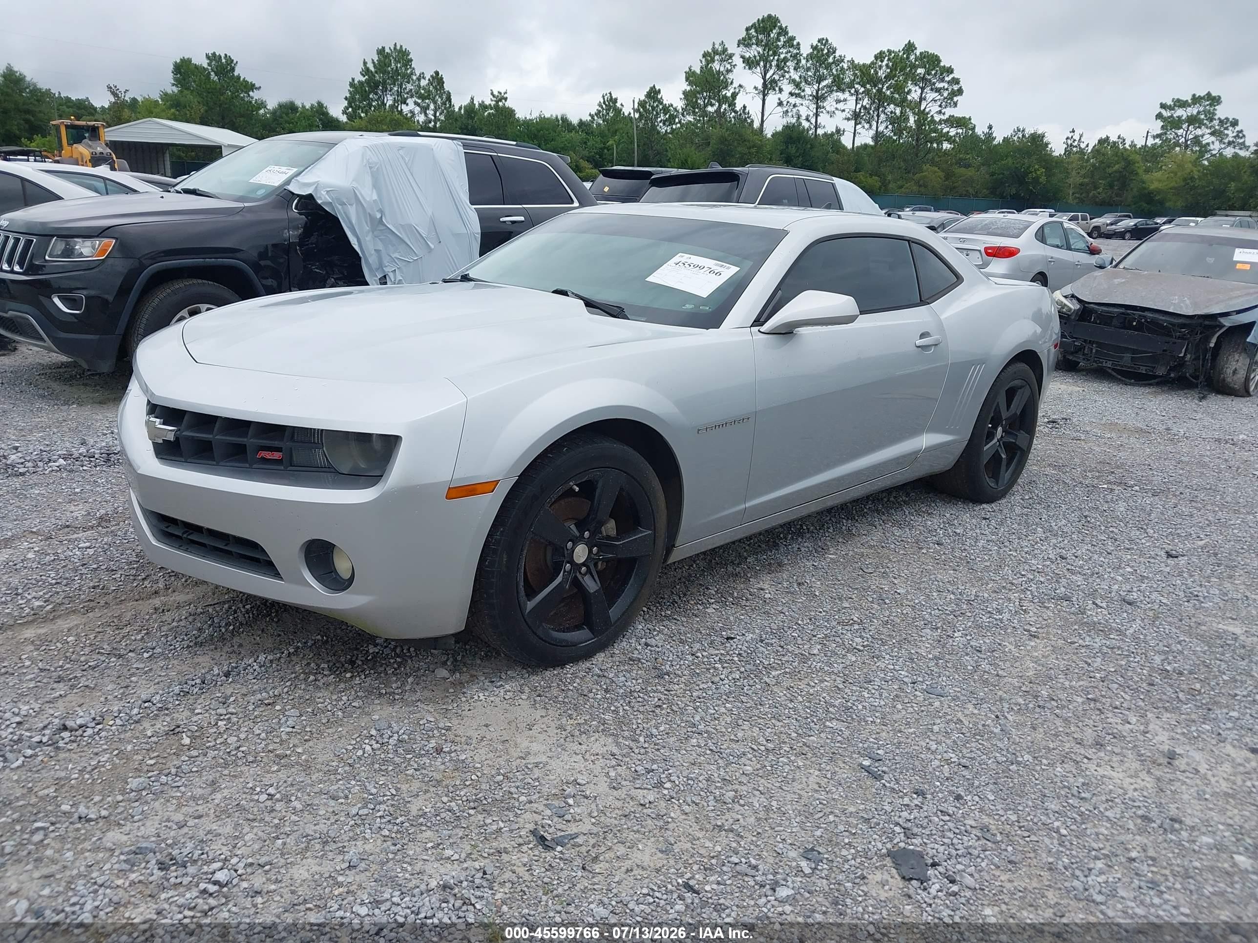 2011 Chevrolet Camaro 2lt Silver vin: 2G1FG1ED2B9100433