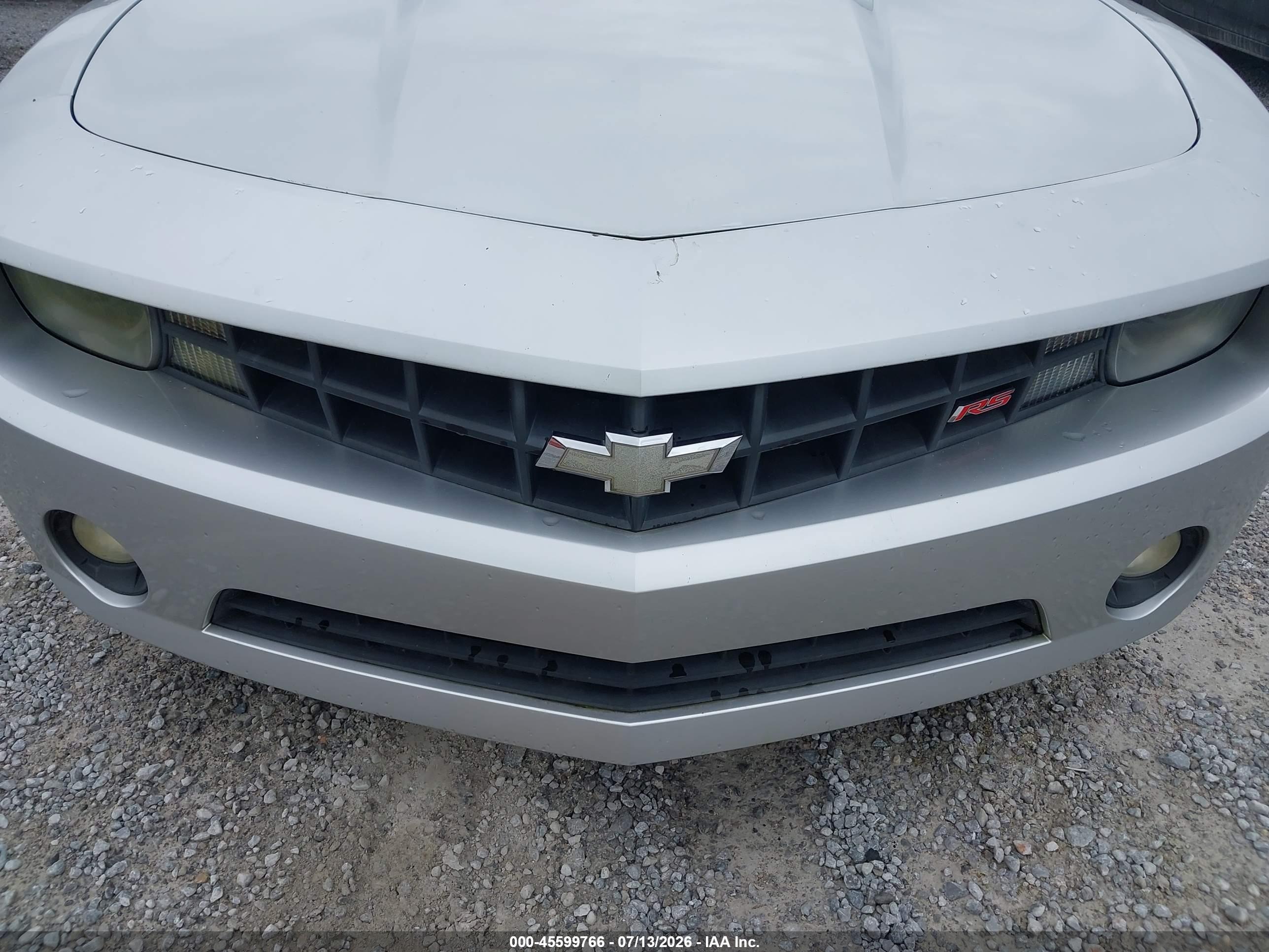 2011 Chevrolet Camaro 2lt Silver vin: 2G1FG1ED2B9100433