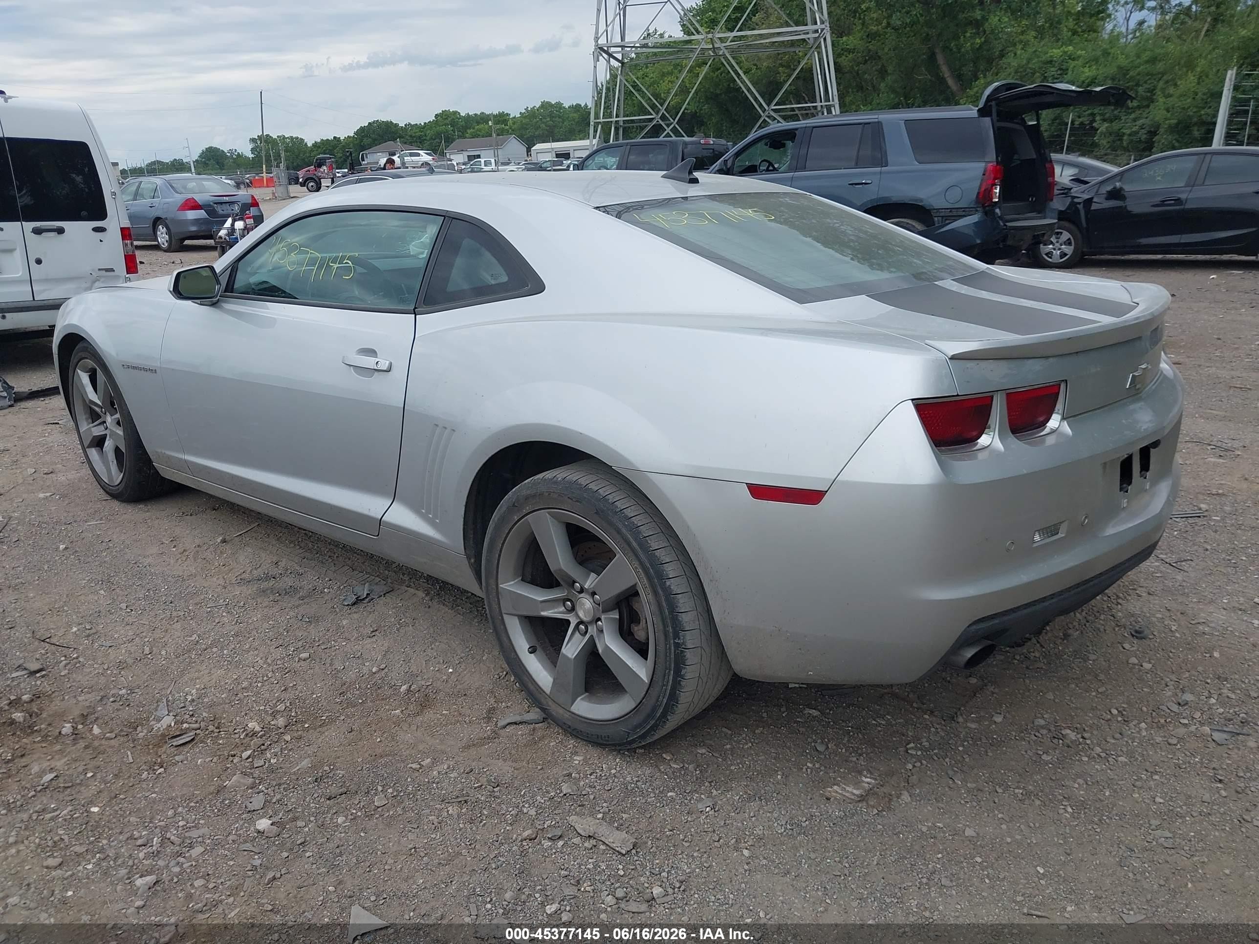 2011 Chevrolet Camaro 2lt Серебряный vin: 2G1FG1ED4B9110557