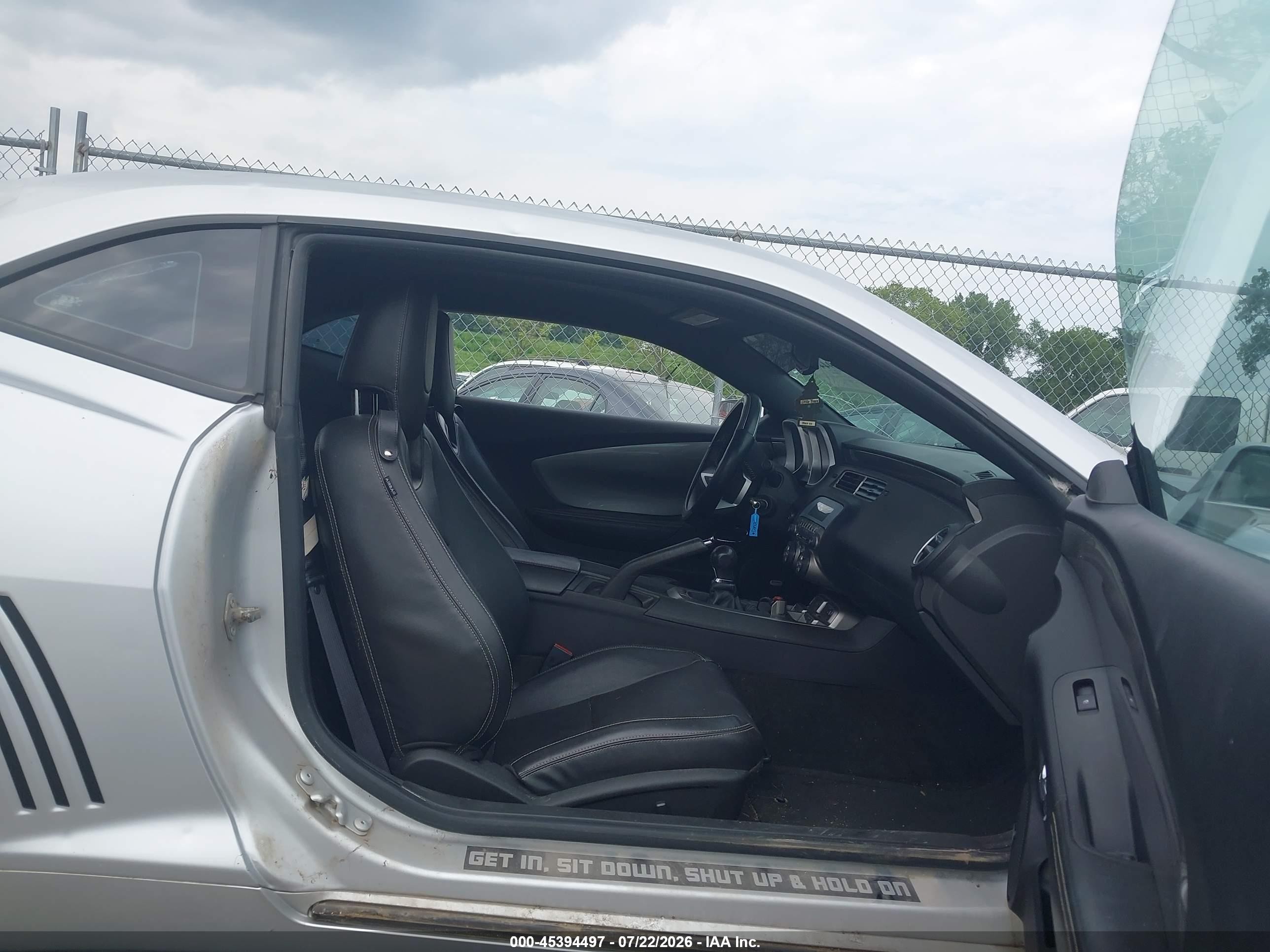 2011 Chevrolet Camaro 2lt Серебряный vin: 2G1FG1ED4B9211498