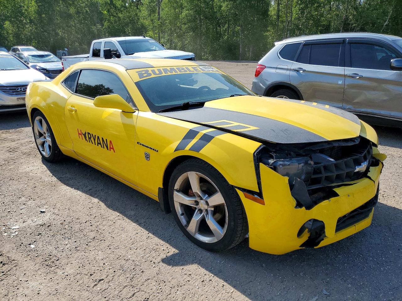 2011 Chevrolet Camaro Lt Желтый vin: 2G1FG1ED5B9167947