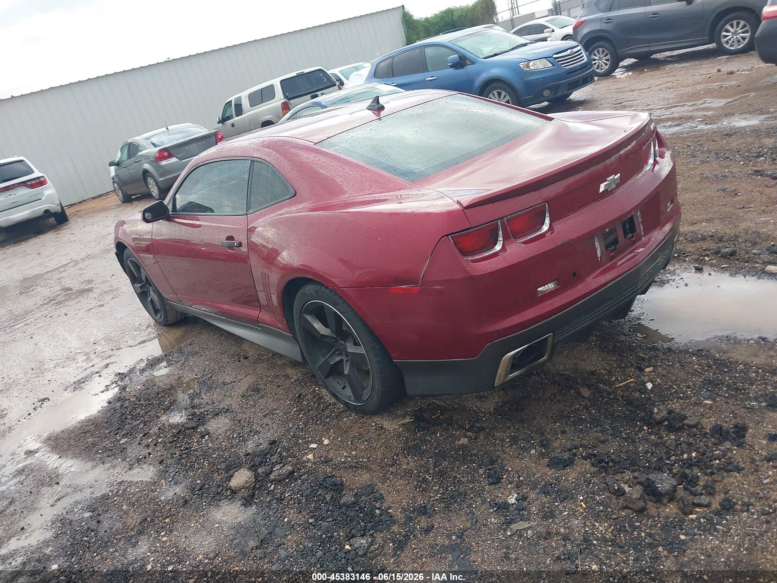2010 Chevrolet Camaro 2lt Burgundy vin: 2G1FG1EV3A9154962