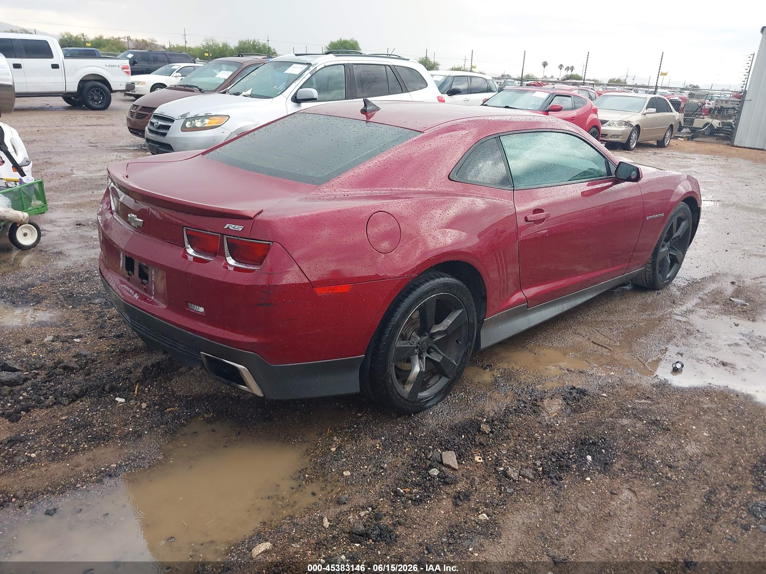 2010 Chevrolet Camaro 2lt Burgundy vin: 2G1FG1EV3A9154962