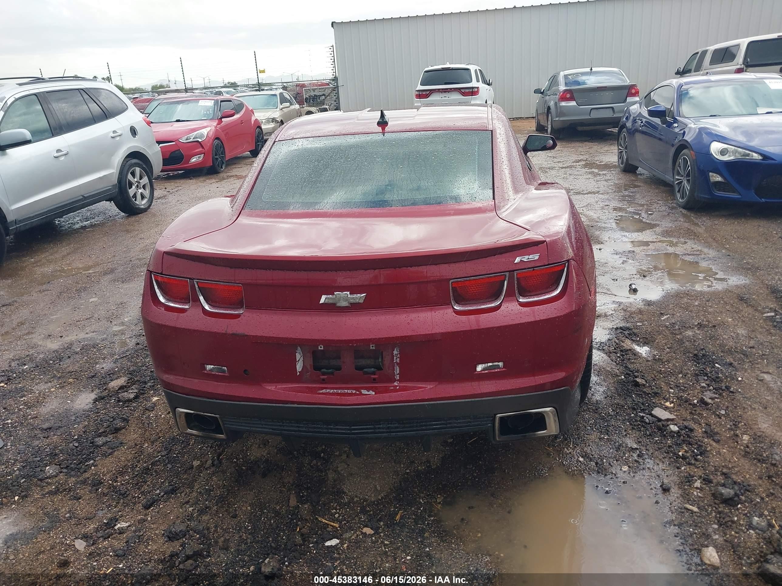 2010 Chevrolet Camaro 2lt Burgundy vin: 2G1FG1EV3A9154962