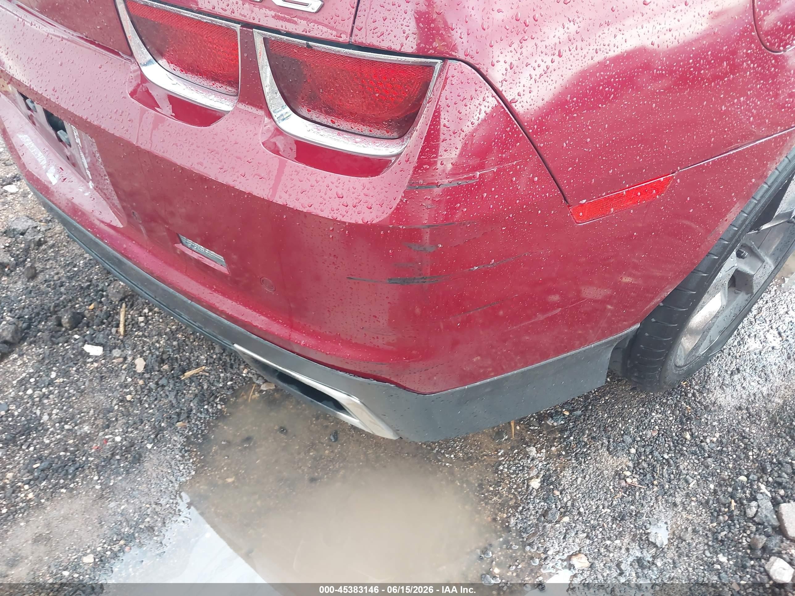 2010 Chevrolet Camaro 2lt Burgundy vin: 2G1FG1EV3A9154962