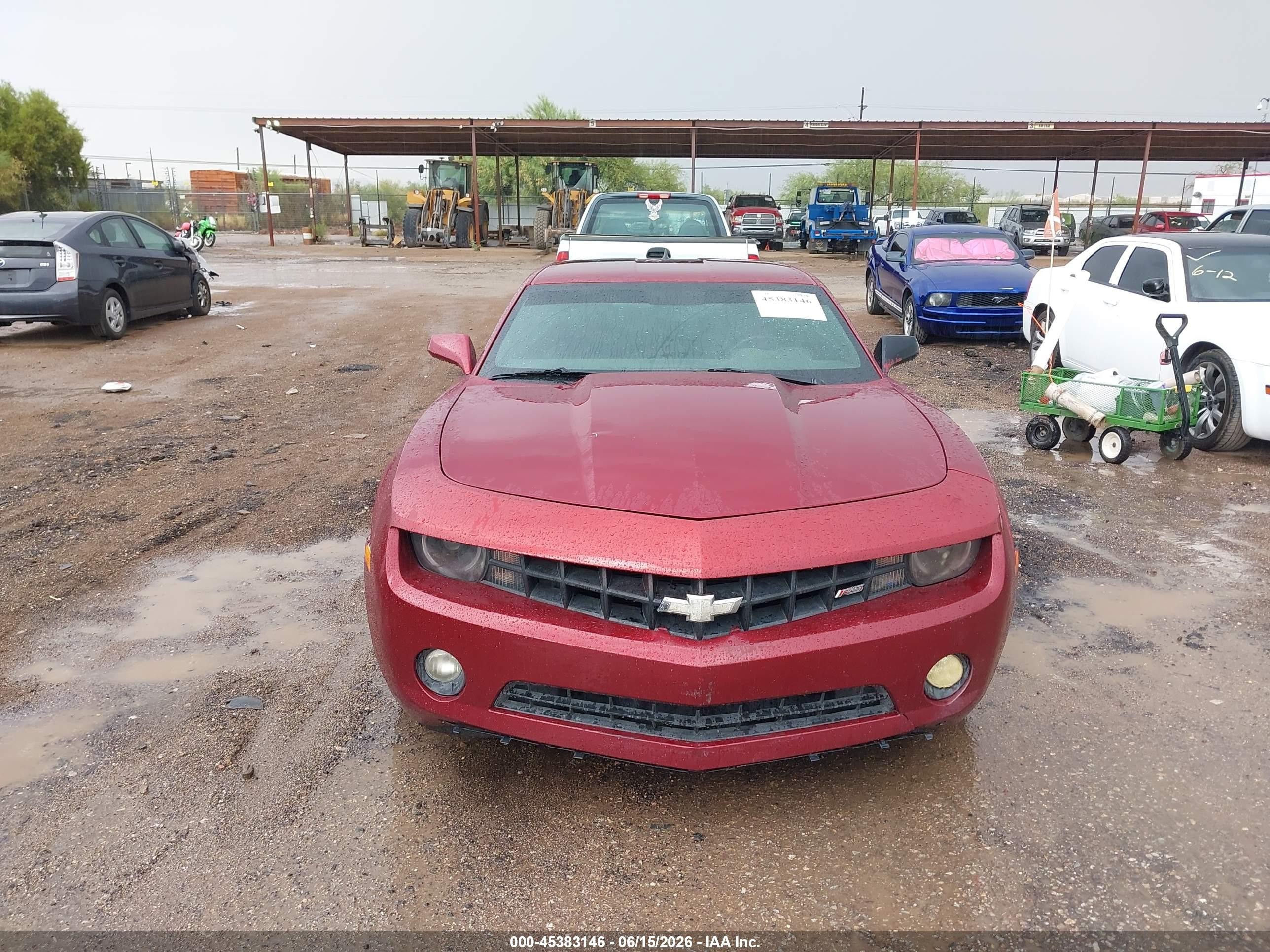 2010 Chevrolet Camaro 2lt Burgundy vin: 2G1FG1EV3A9154962
