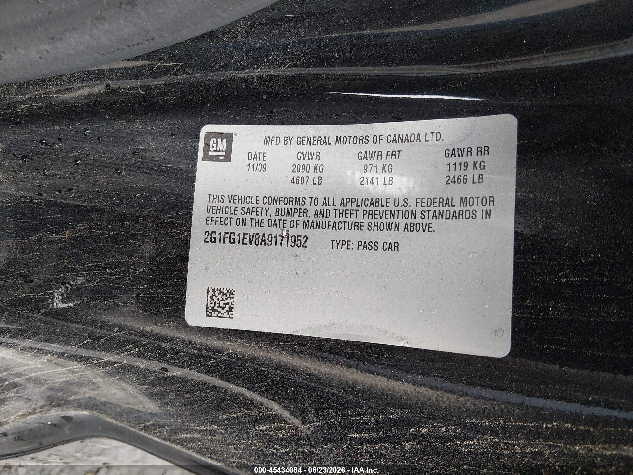 2010 Chevrolet Camaro 2lt Black vin: 2G1FG1EV8A9171952