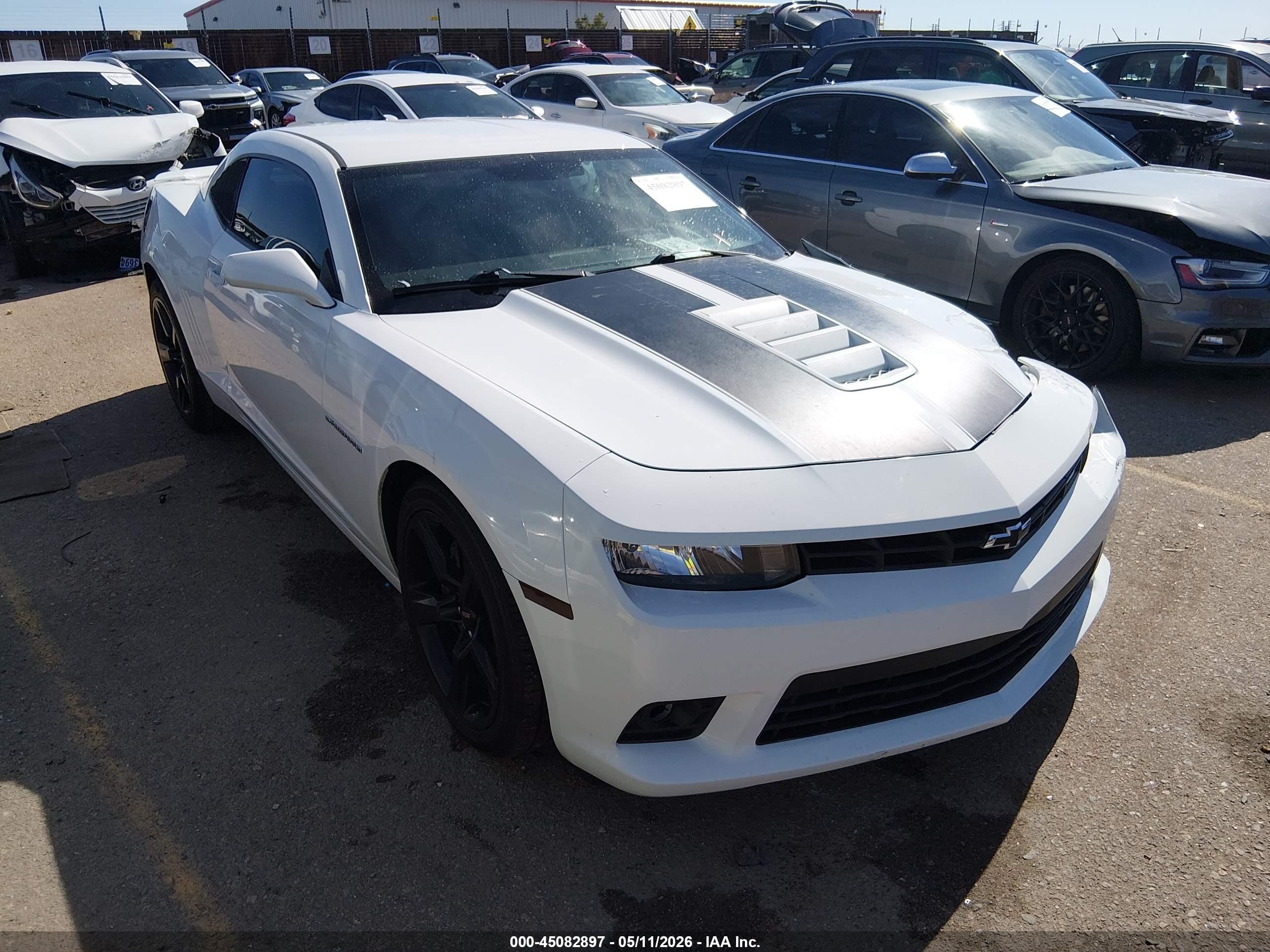 2015 Chevrolet Camaro 1ss White vin: 2G1FG1EW9F9303701