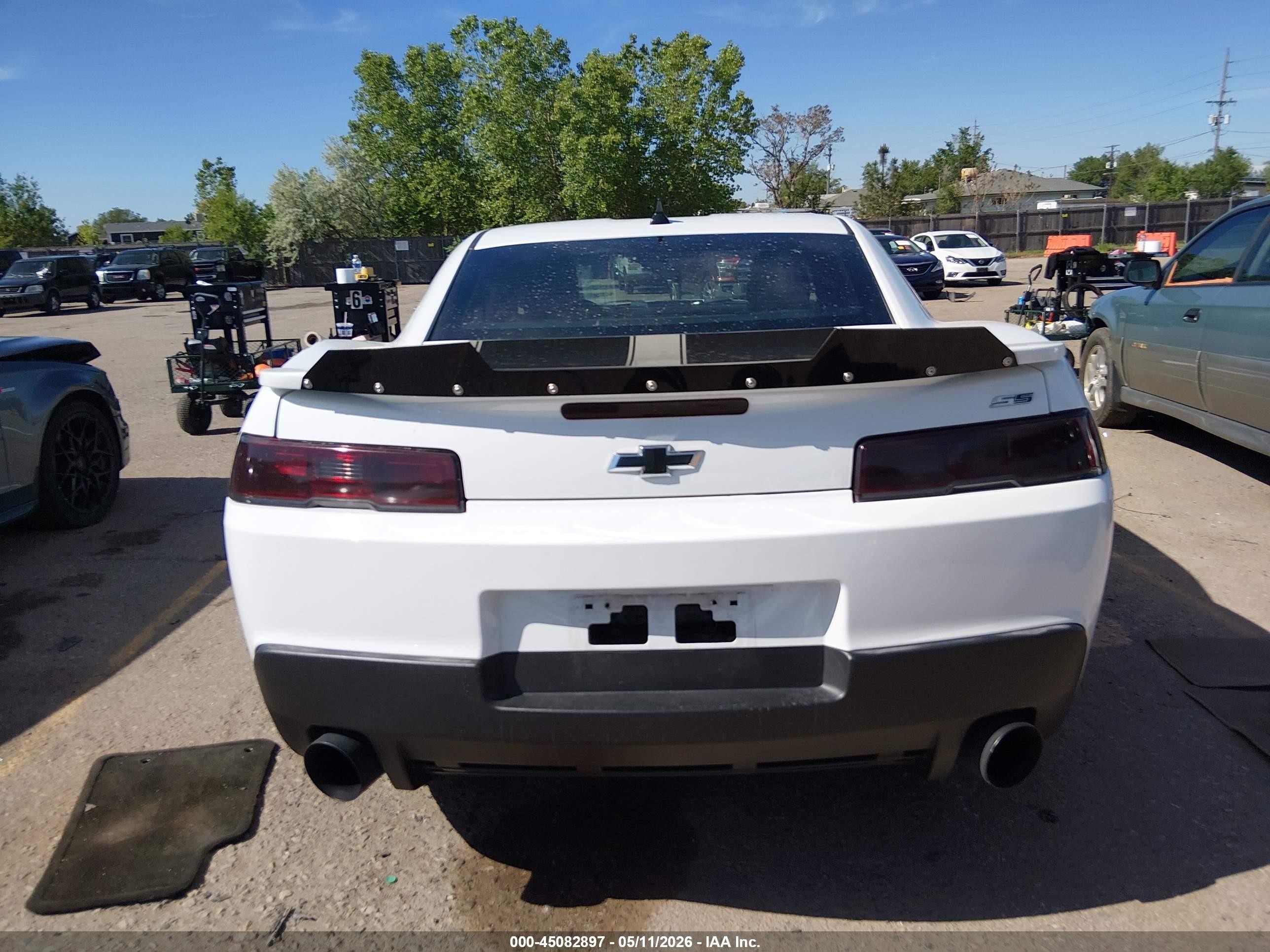 2015 Chevrolet Camaro 1ss White vin: 2G1FG1EW9F9303701