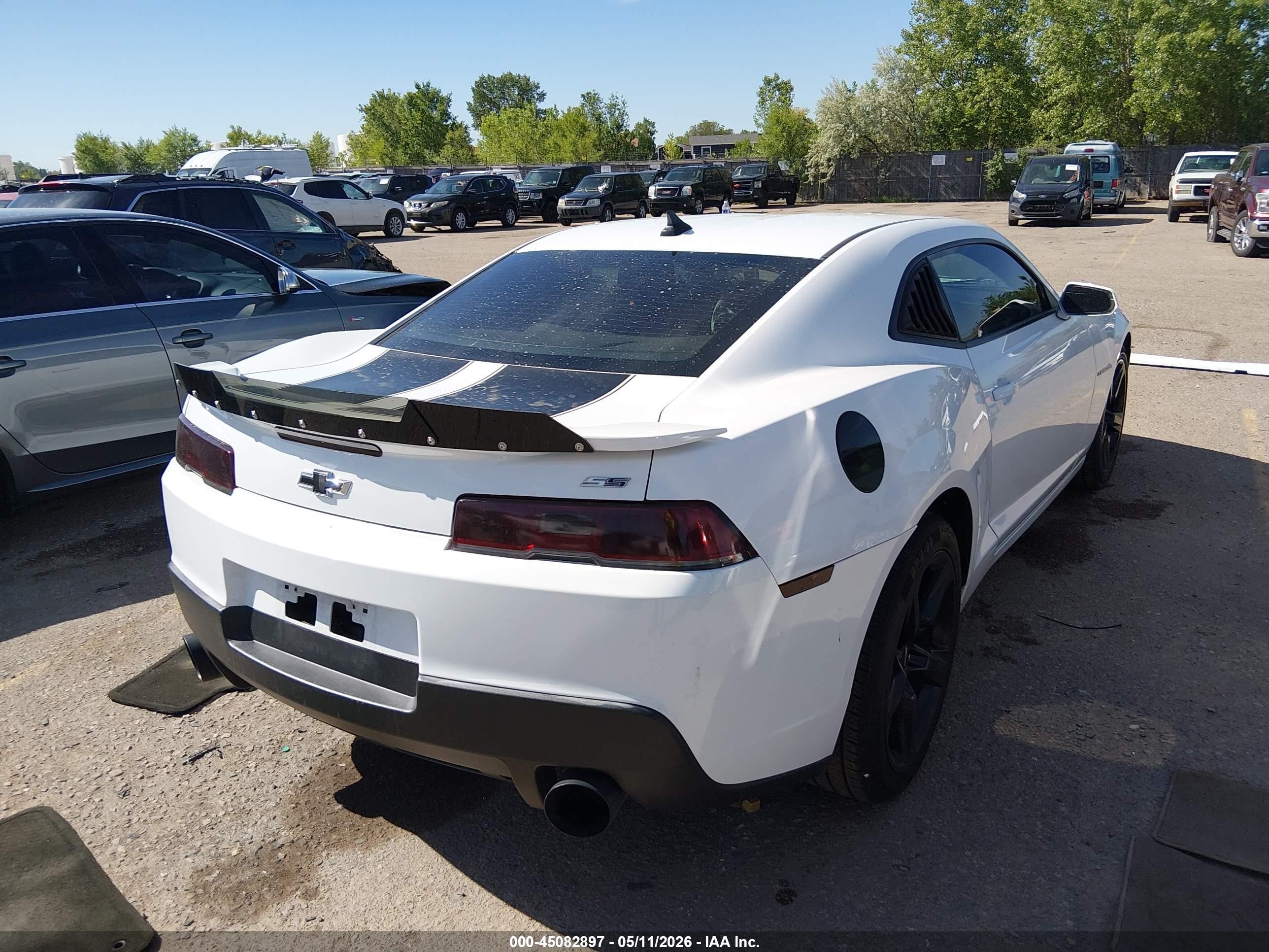 2015 Chevrolet Camaro 1ss White vin: 2G1FG1EW9F9303701