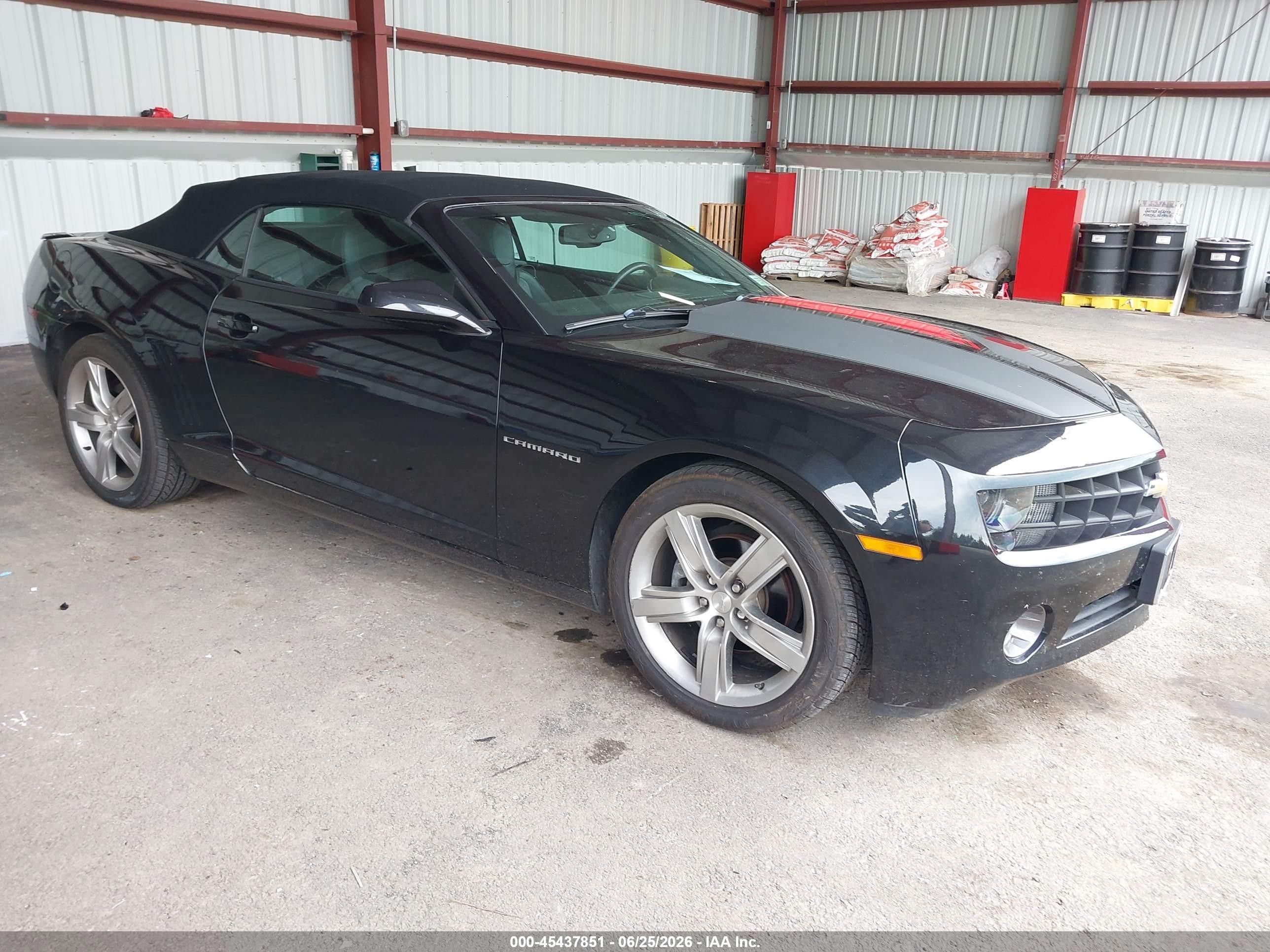 2012 Chevrolet Camaro 2lt Black vin: 2G1FG3D34C9127736