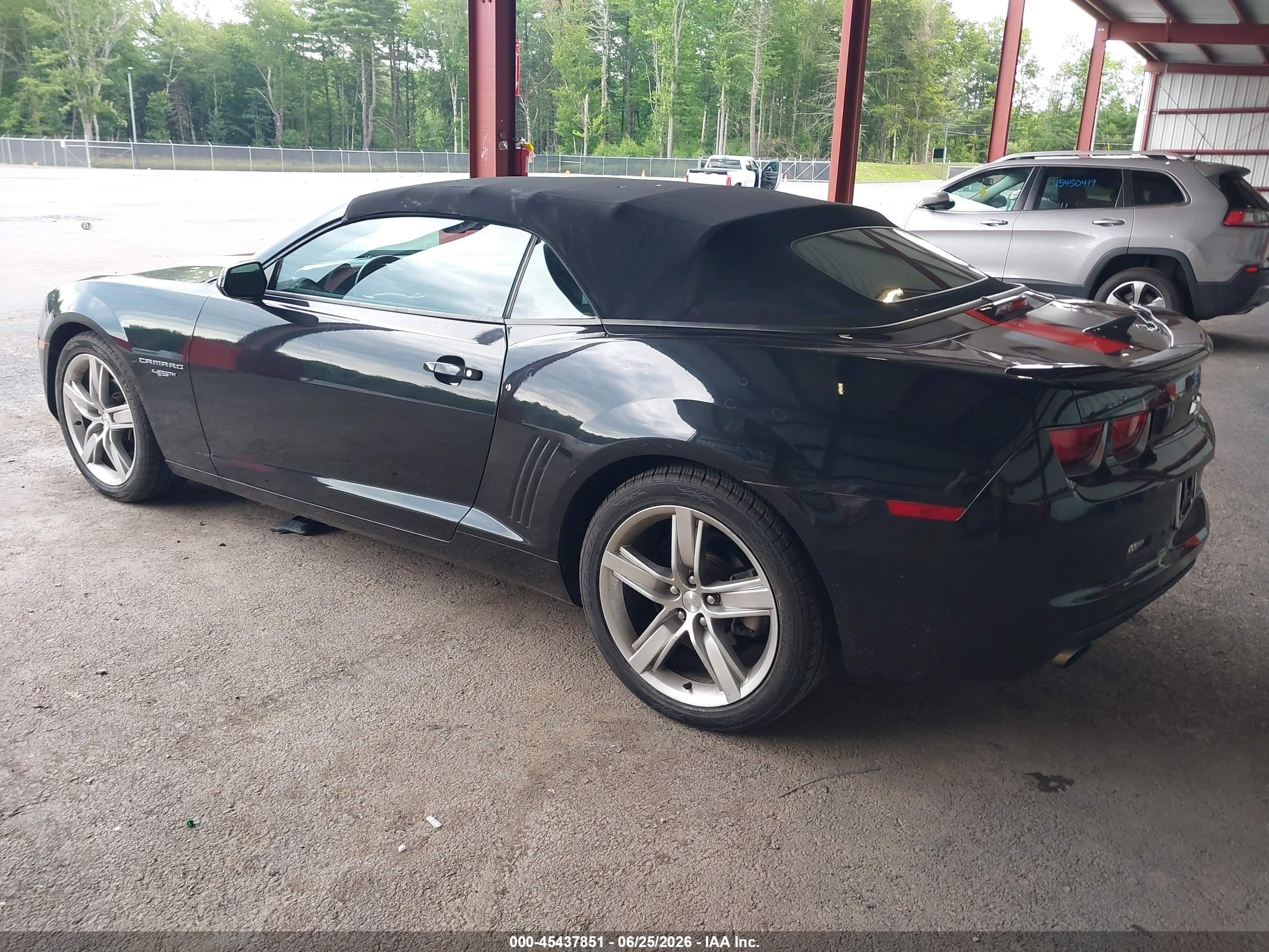 2012 Chevrolet Camaro 2lt Black vin: 2G1FG3D34C9127736
