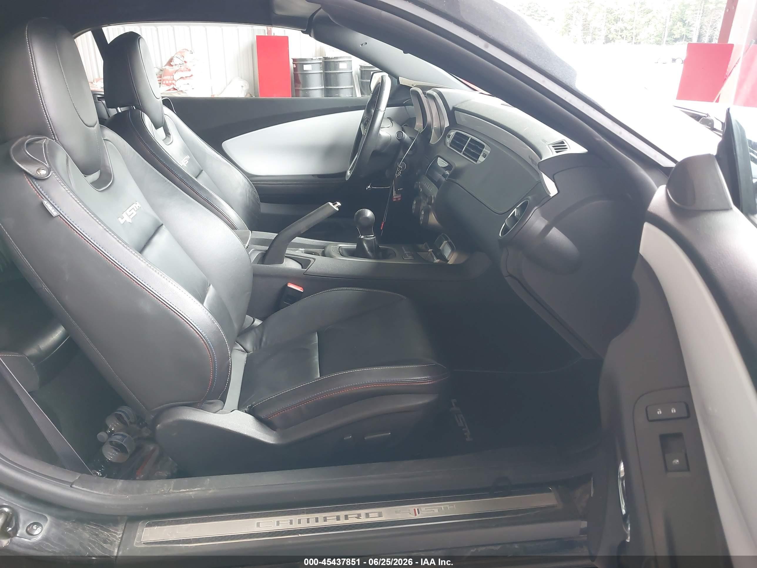 2012 Chevrolet Camaro 2lt Black vin: 2G1FG3D34C9127736