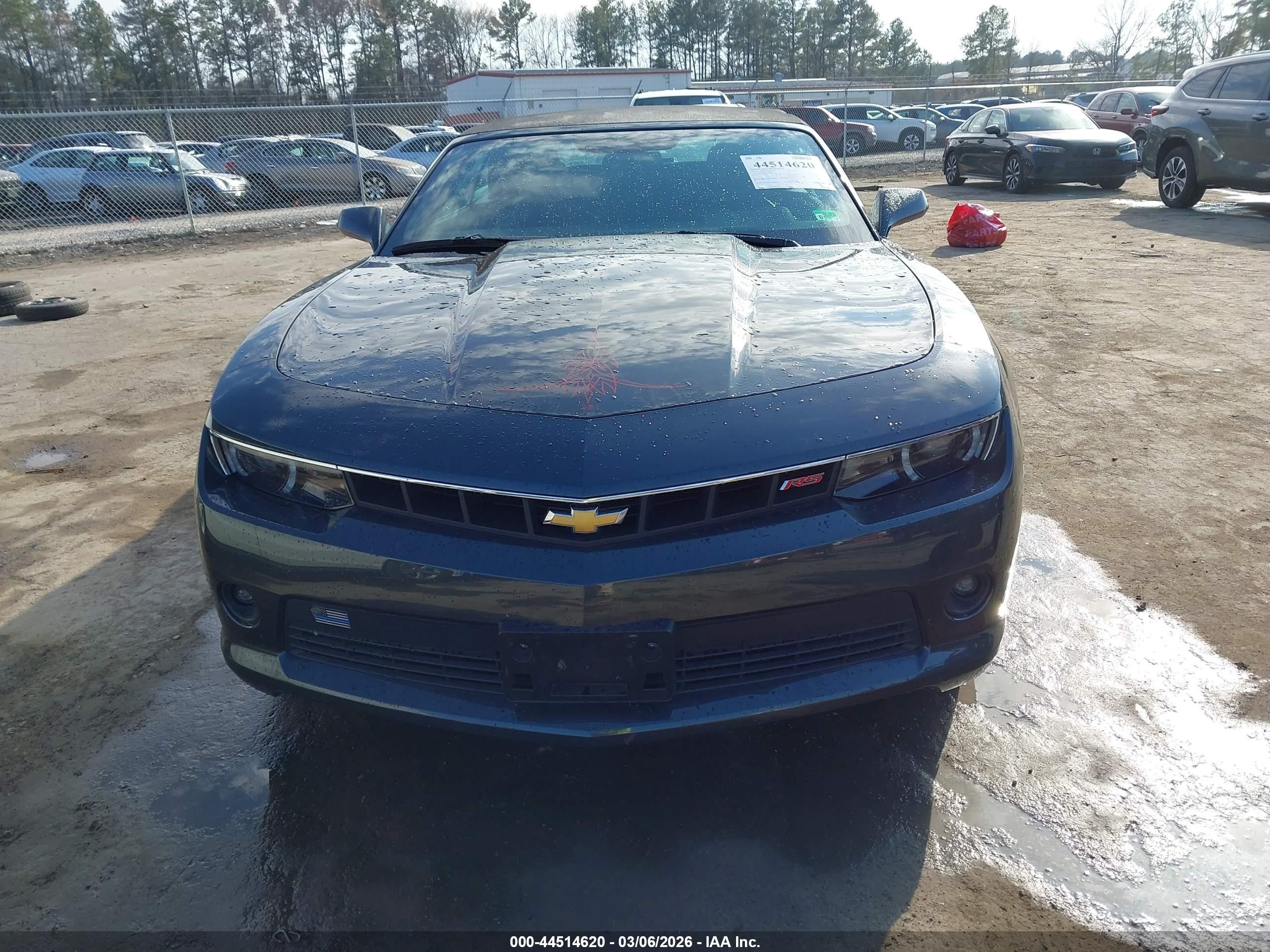 2014 Chevrolet Camaro 2lt Gray vin: 2G1FG3D39E9298159
