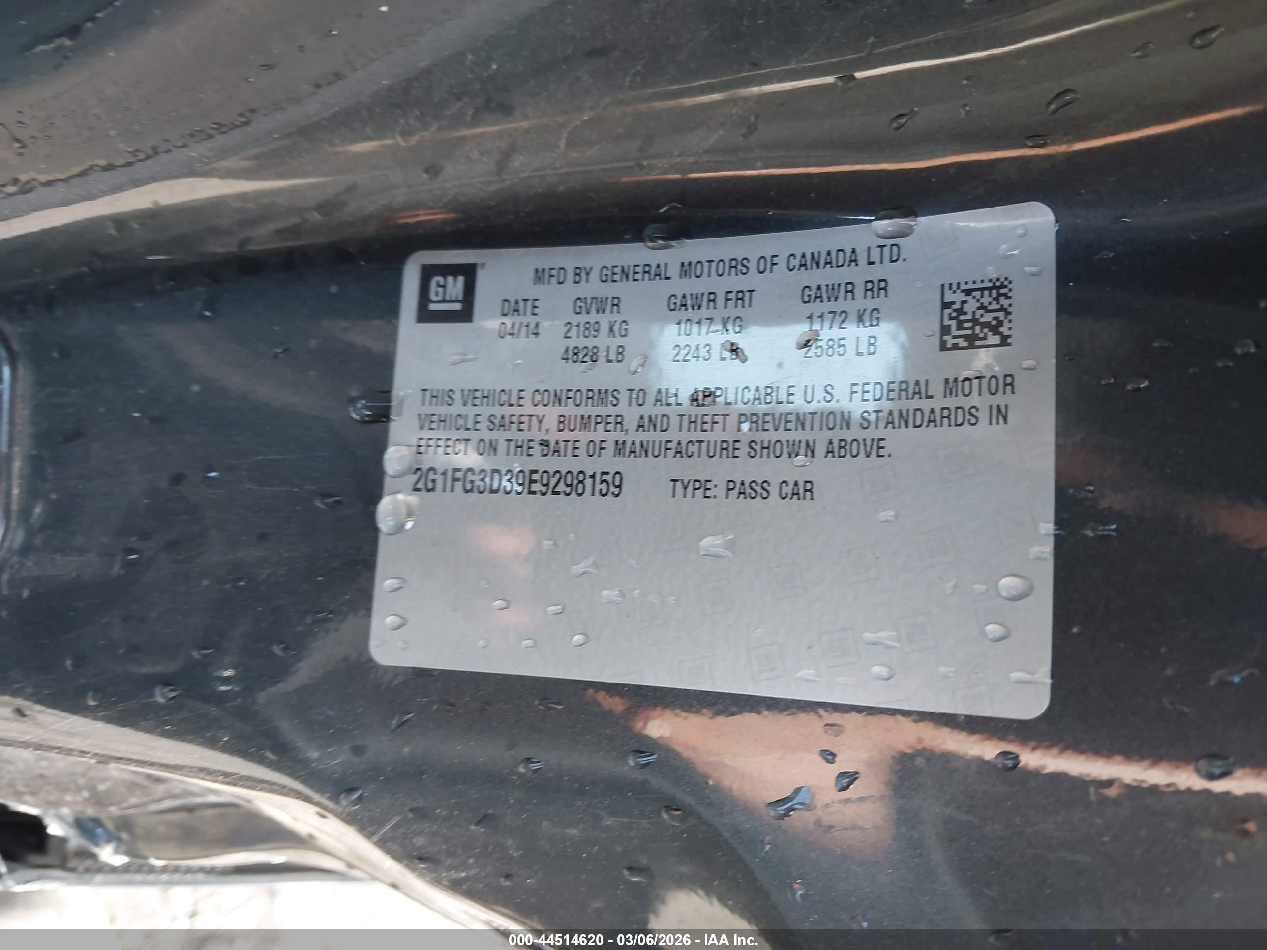 2014 Chevrolet Camaro 2lt Gray vin: 2G1FG3D39E9298159