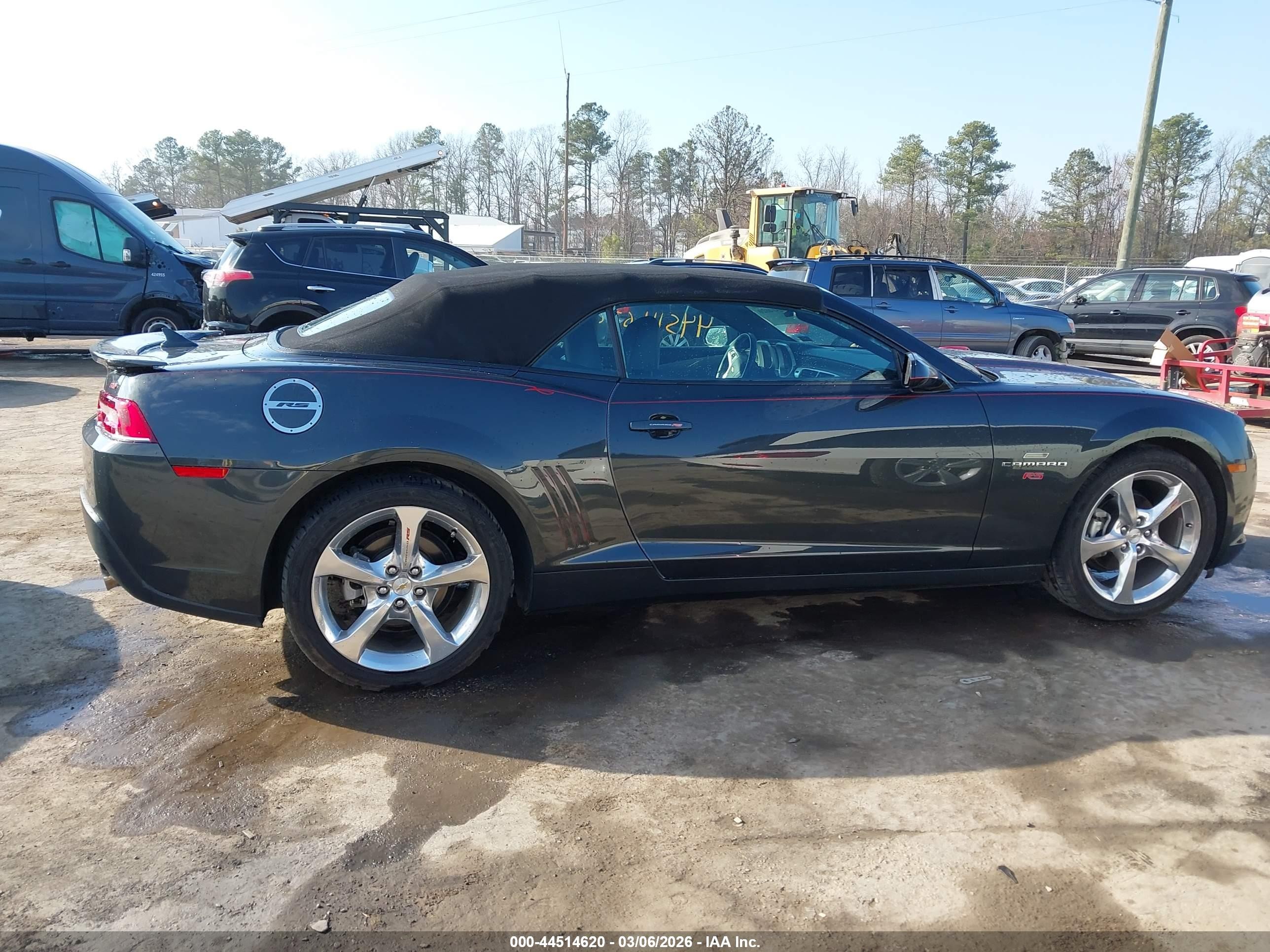 2014 Chevrolet Camaro 2lt Gray vin: 2G1FG3D39E9298159