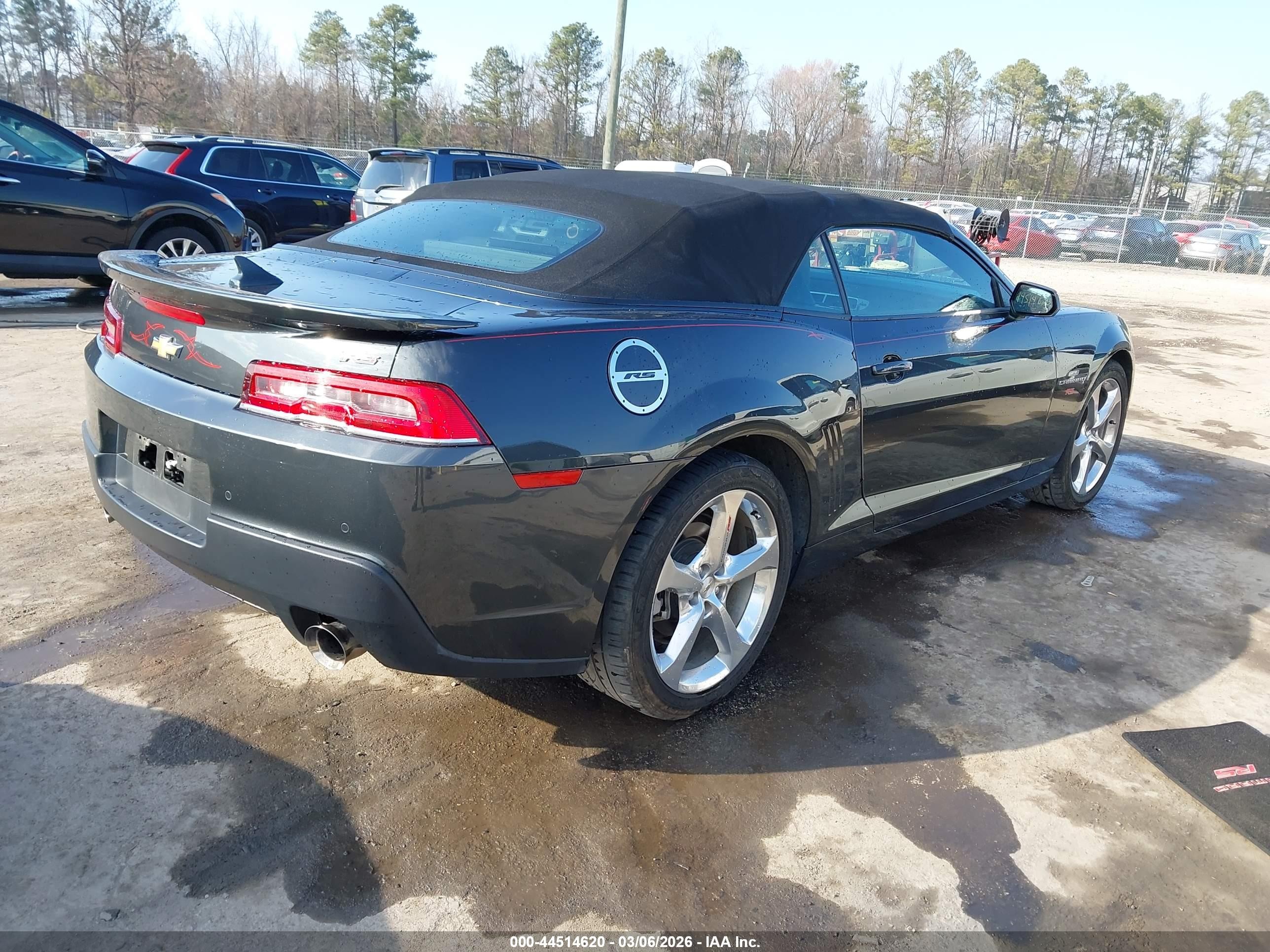 2014 Chevrolet Camaro 2lt Gray vin: 2G1FG3D39E9298159