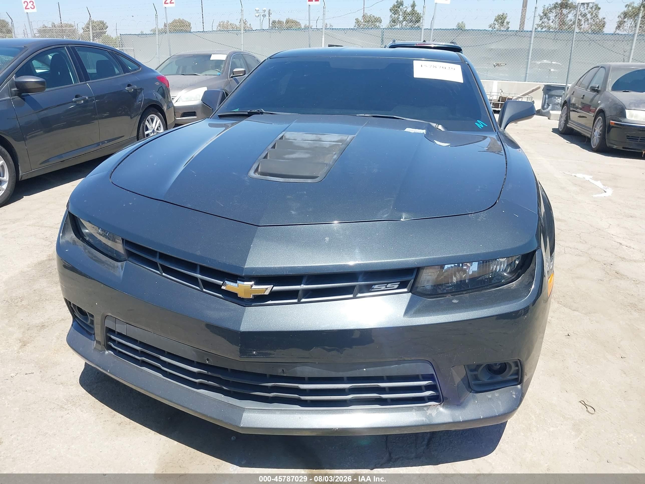 2015 Chevrolet Camaro 1ss Black vin: 2G1FH1EJ1F9224184