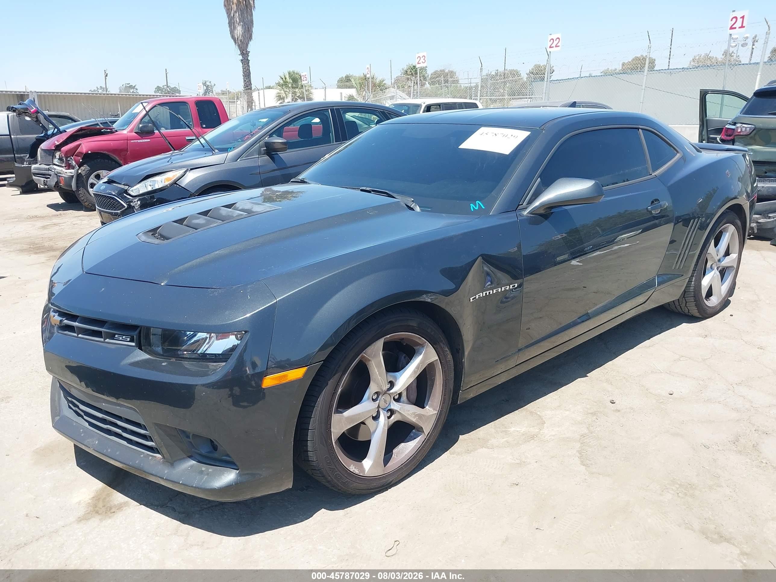 2015 Chevrolet Camaro 1ss Black vin: 2G1FH1EJ1F9224184