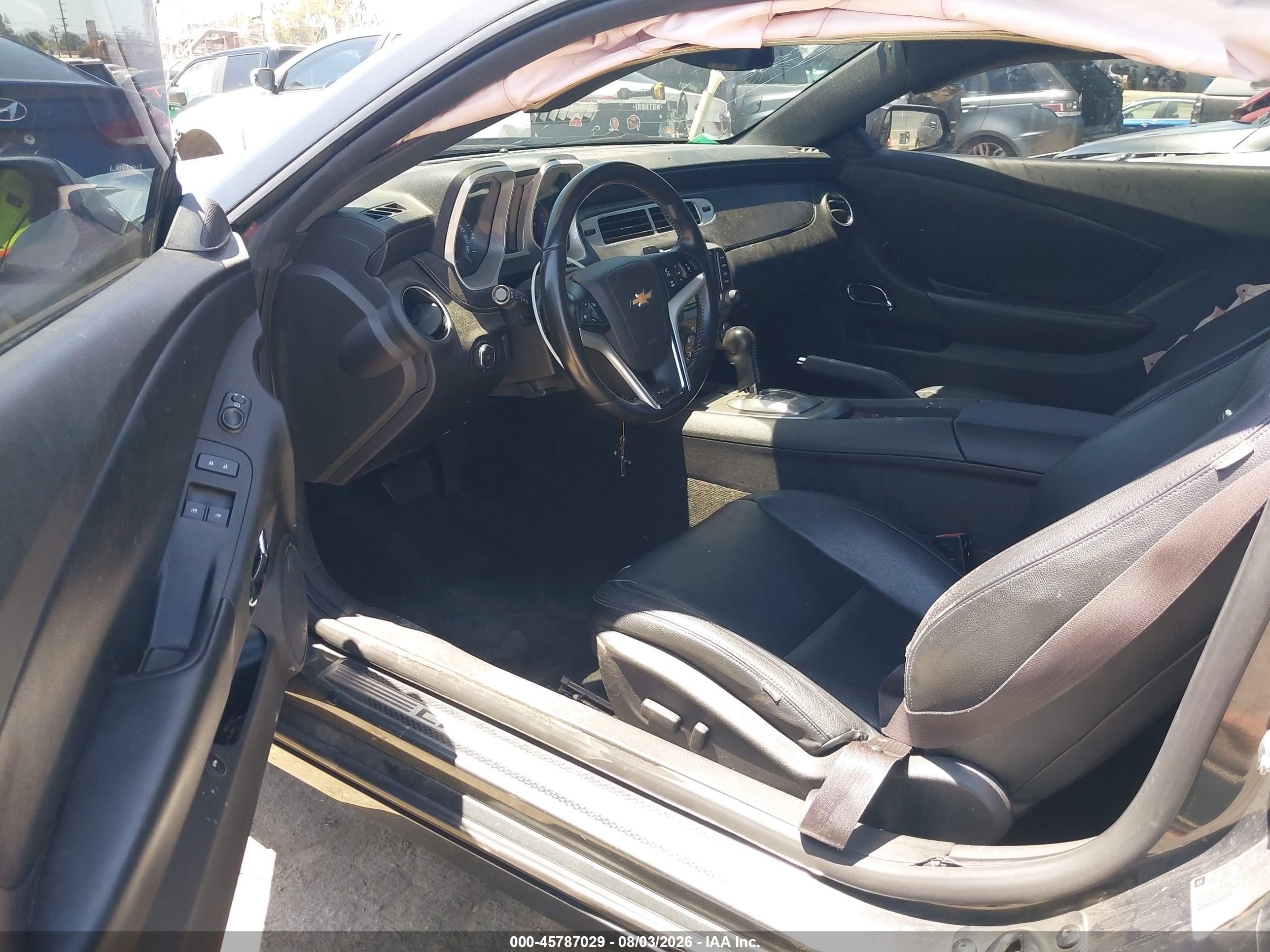 2015 Chevrolet Camaro 1ss Black vin: 2G1FH1EJ1F9224184