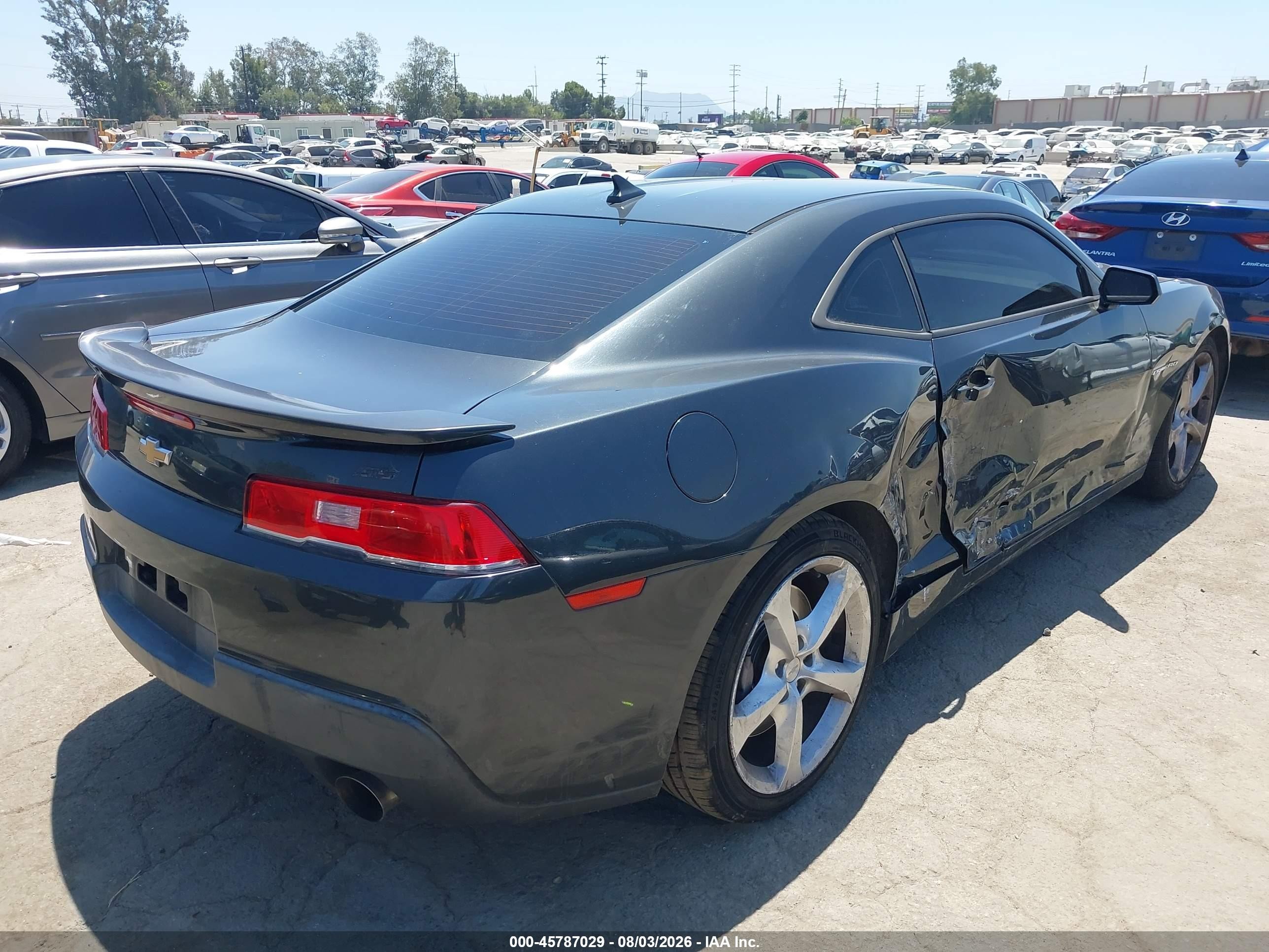 2015 Chevrolet Camaro 1ss Black vin: 2G1FH1EJ1F9224184