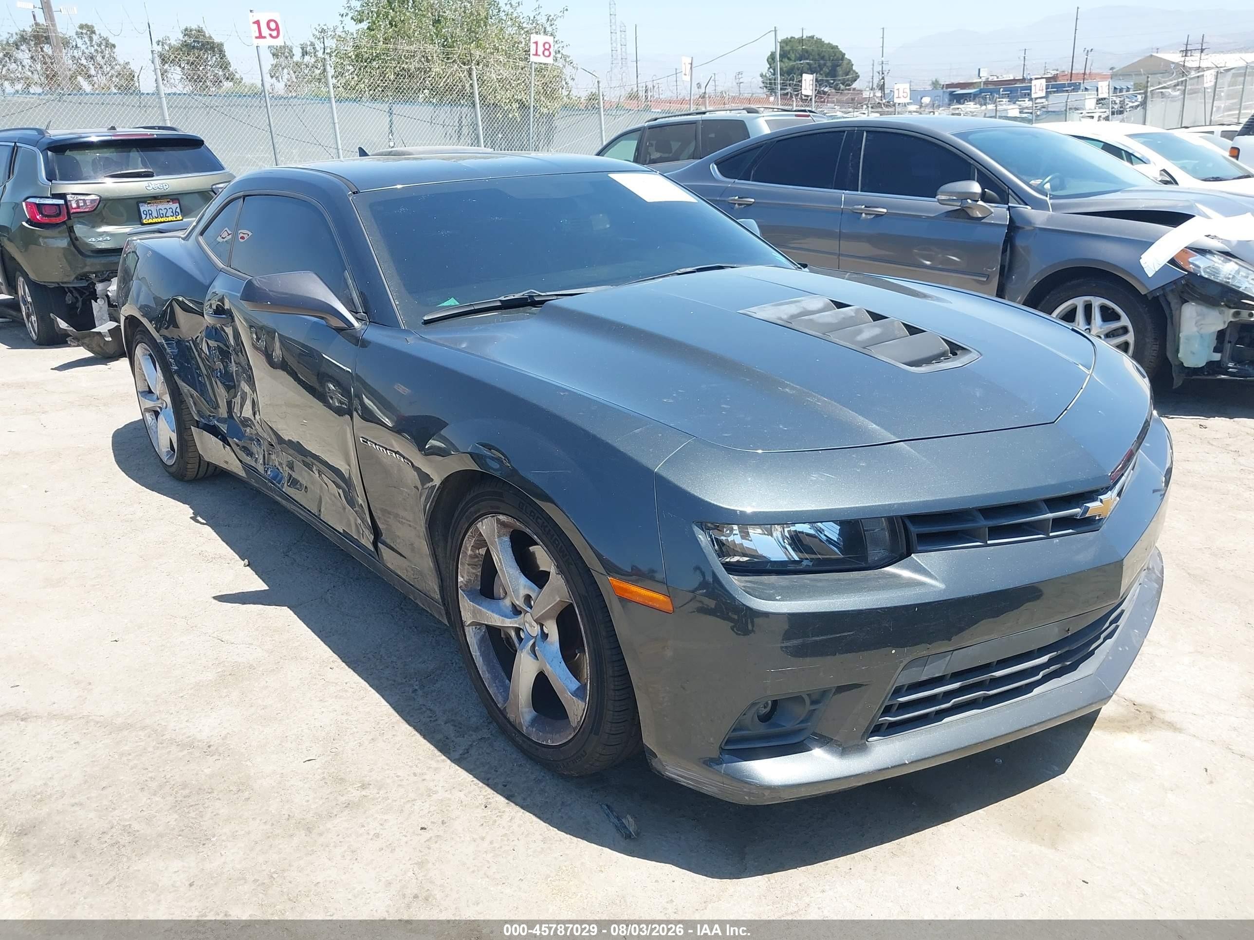 2015 Chevrolet Camaro 1ss Black vin: 2G1FH1EJ1F9224184
