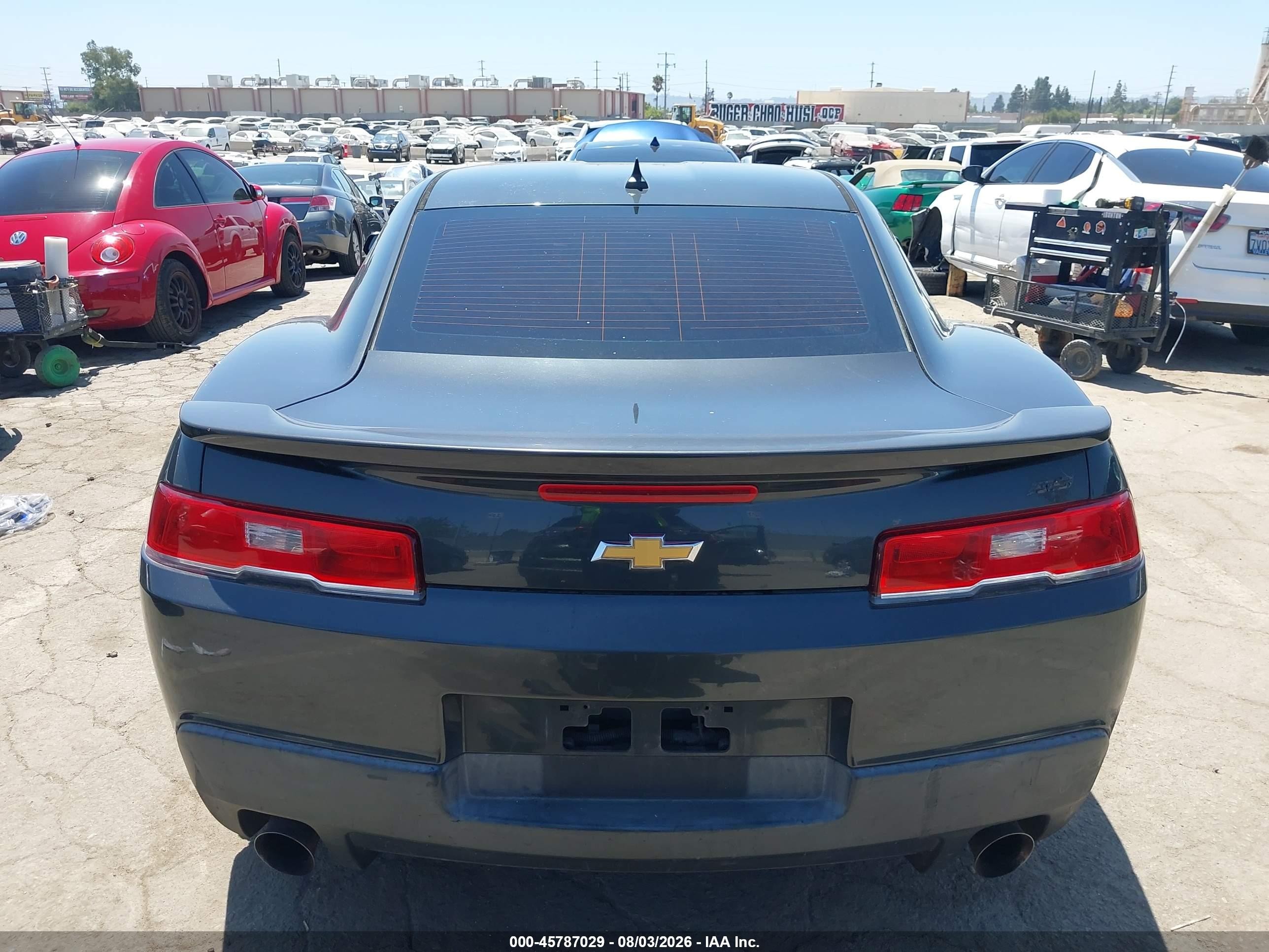 2015 Chevrolet Camaro 1ss Black vin: 2G1FH1EJ1F9224184
